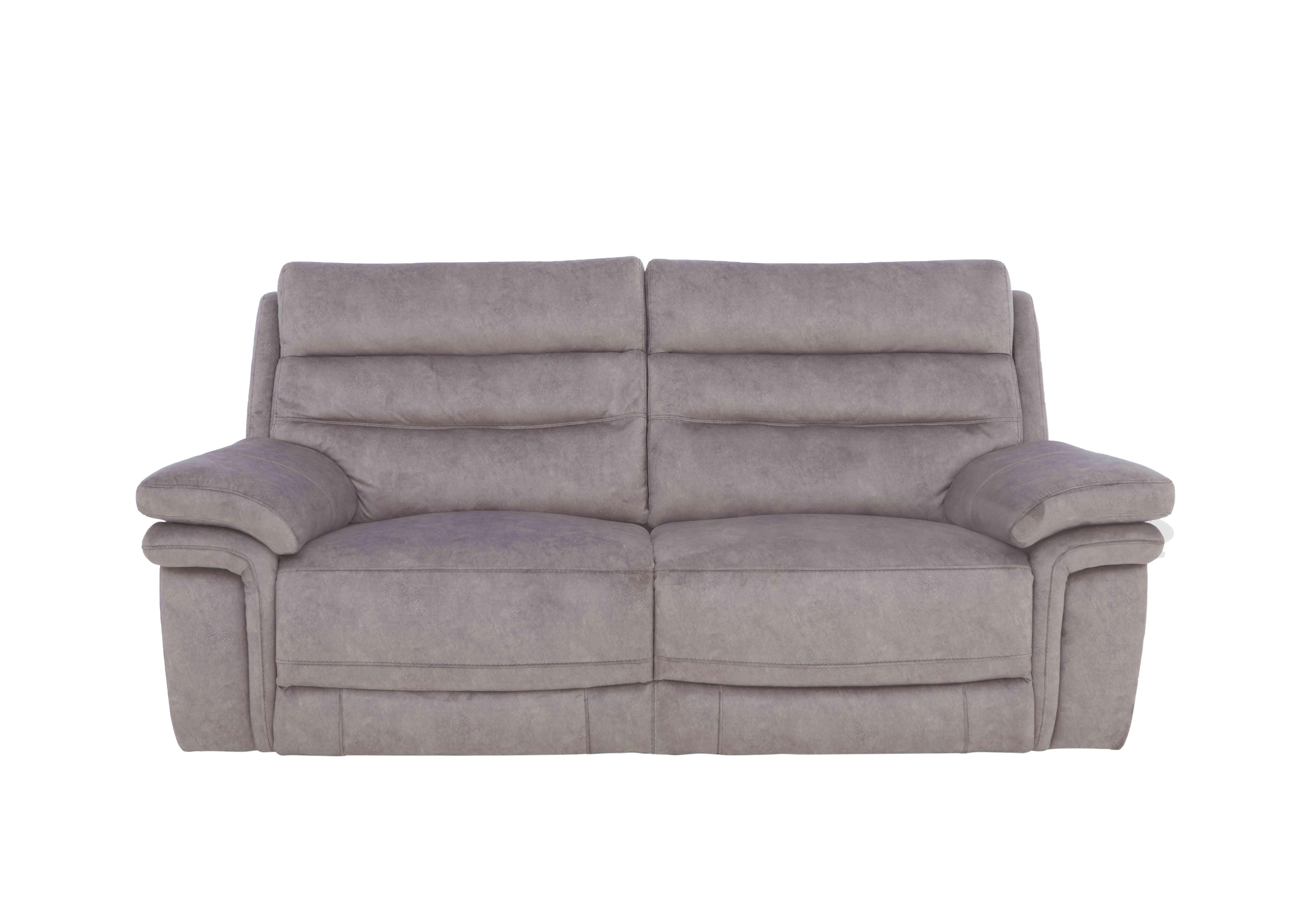 Berlin 3 Seater Fabric Sofa in Light Grey Be-0102 on Furniture Village