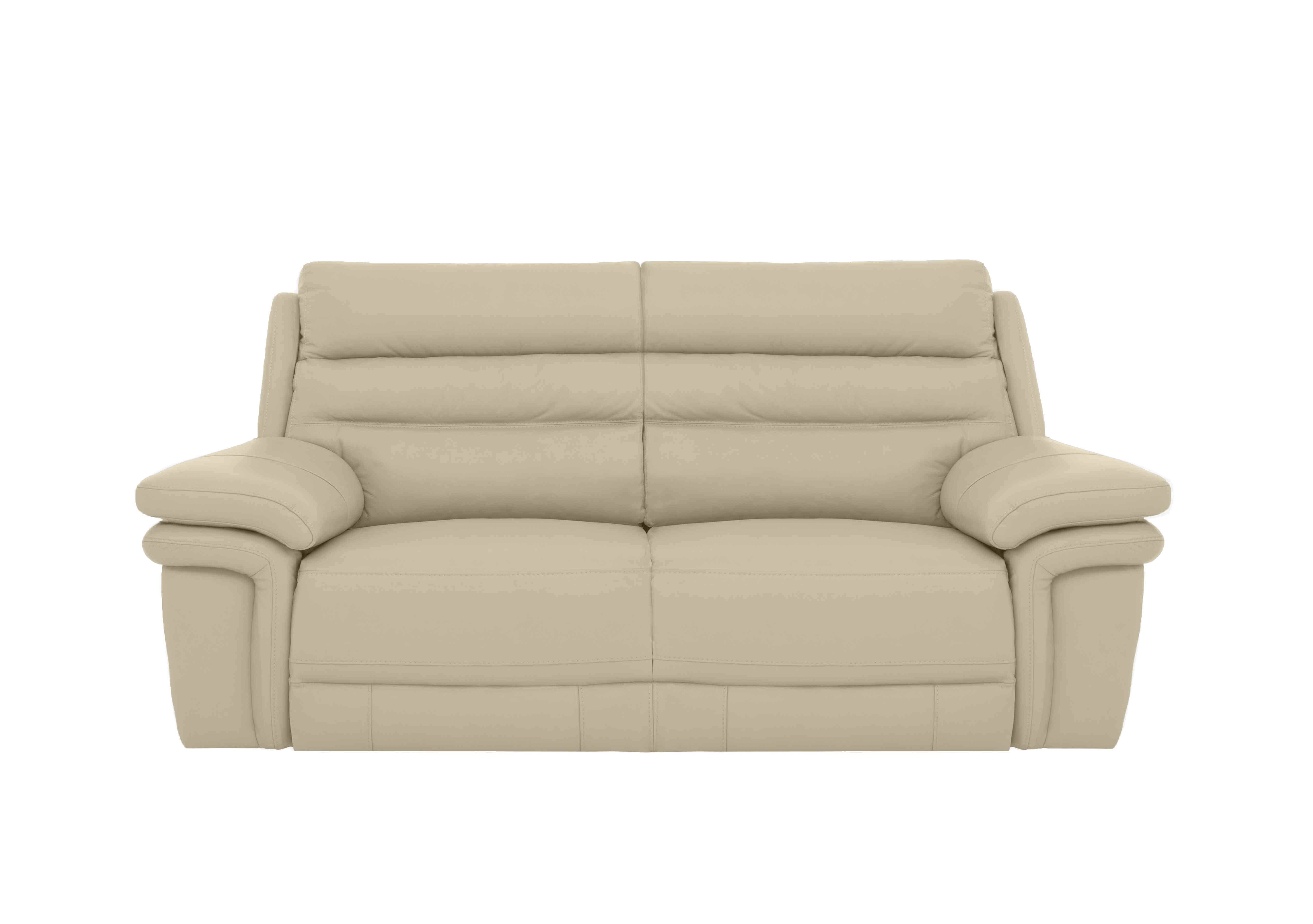 Berlin 3 Seater Leather Sofa in Natural Sand La-4827 on Furniture Village