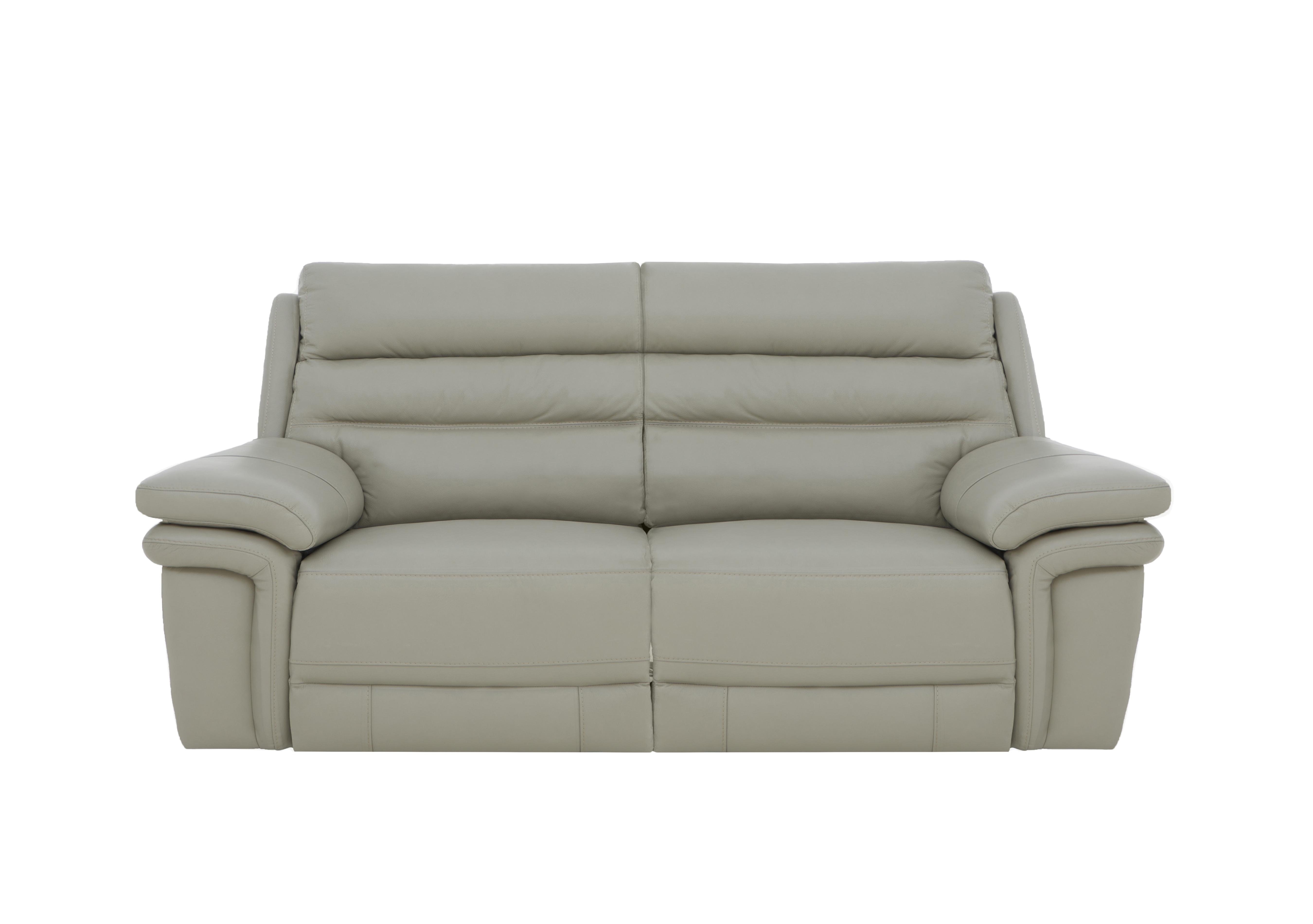 Berlin 3 Seater Leather Sofa in Sand Le-9303 on Furniture Village