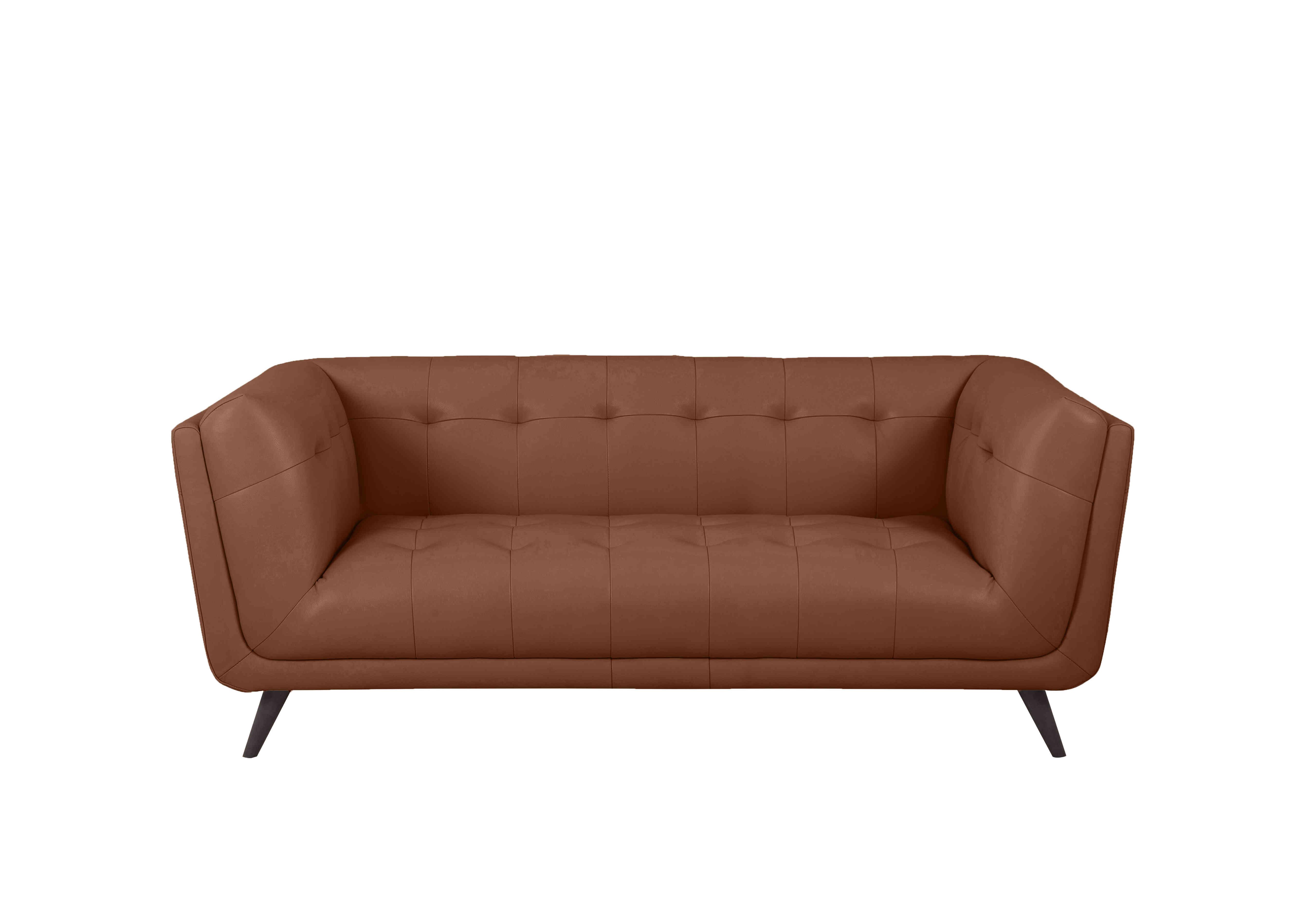 Rene Large 2 Seater Leather Sofa in Florida Butterscotch on Furniture Village