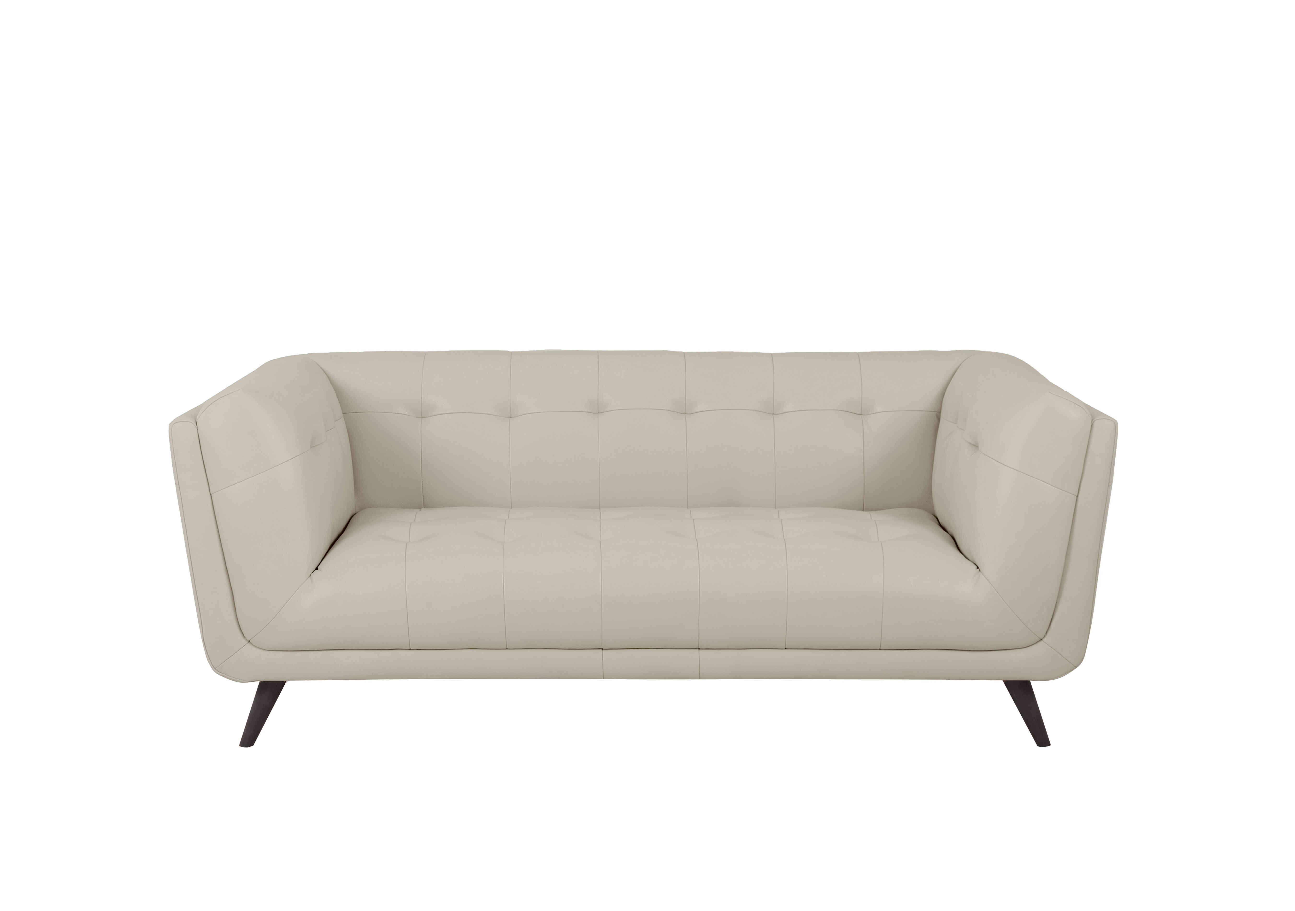 Rene Large 2 Seater Leather Sofa in Florida Lead Grey on Furniture Village