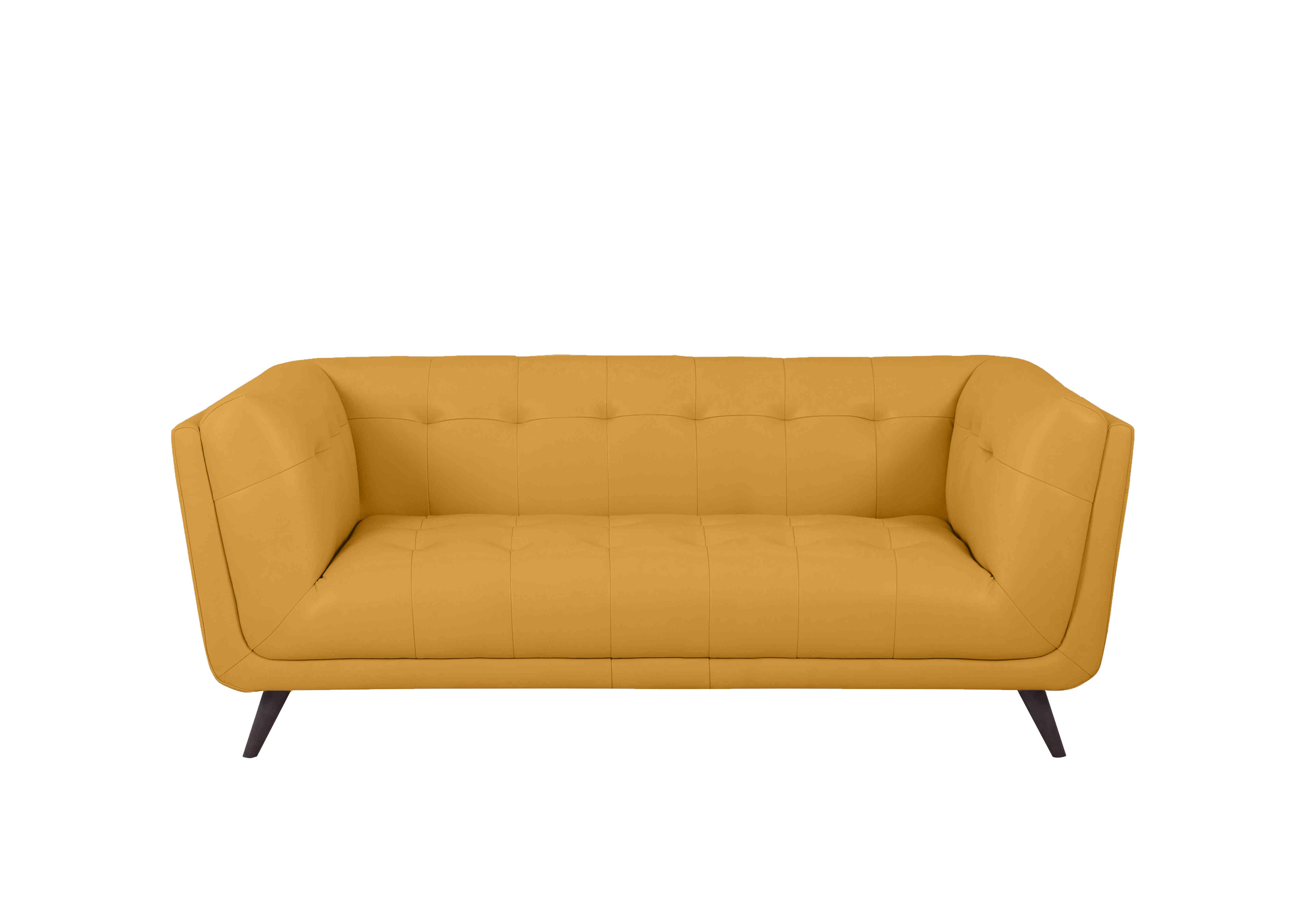 Rene Large 2 Seater Leather Sofa in Florida Sunburst on Furniture Village