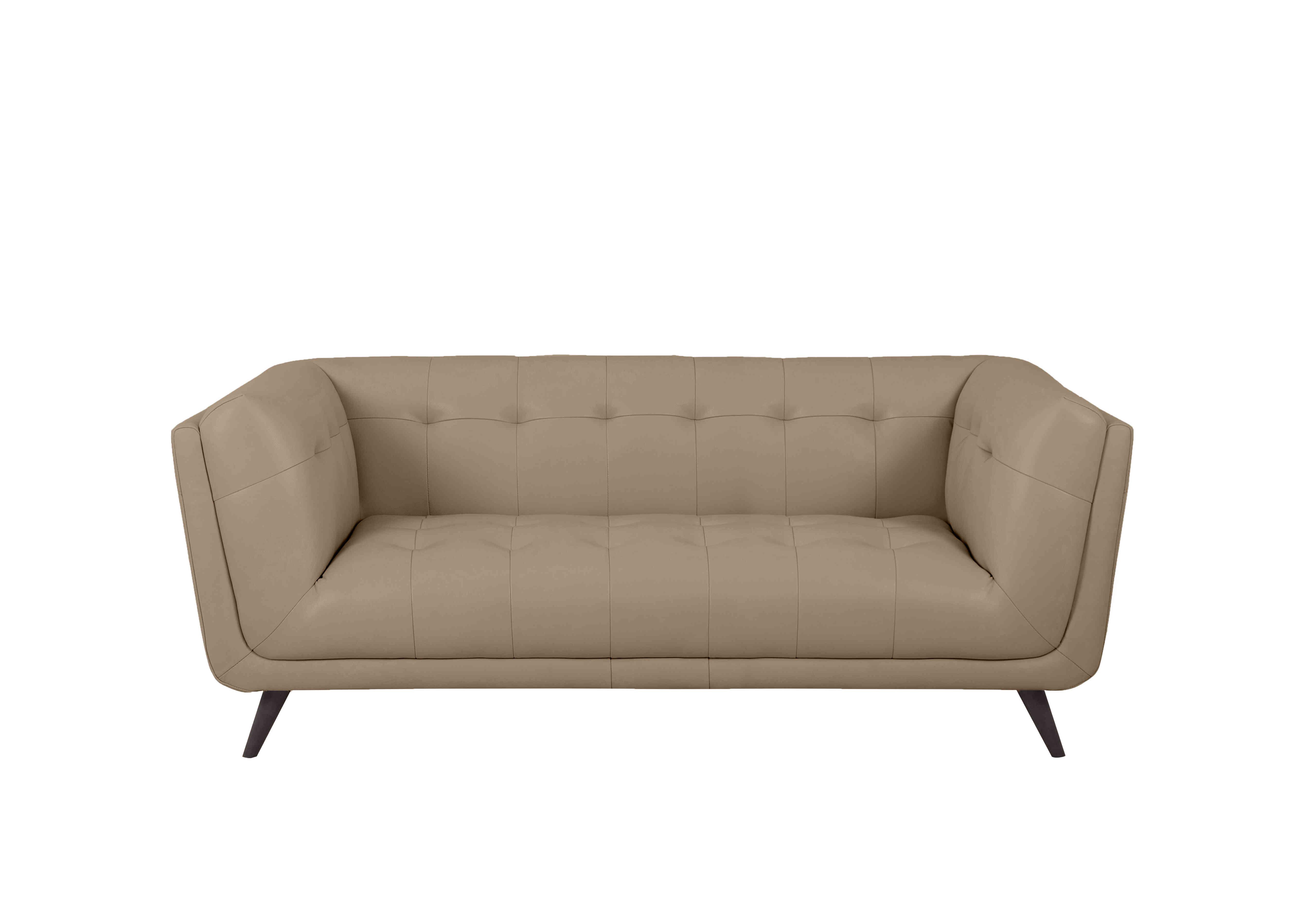 Rene Large 2 Seater Leather Sofa in Montana Barley on Furniture Village
