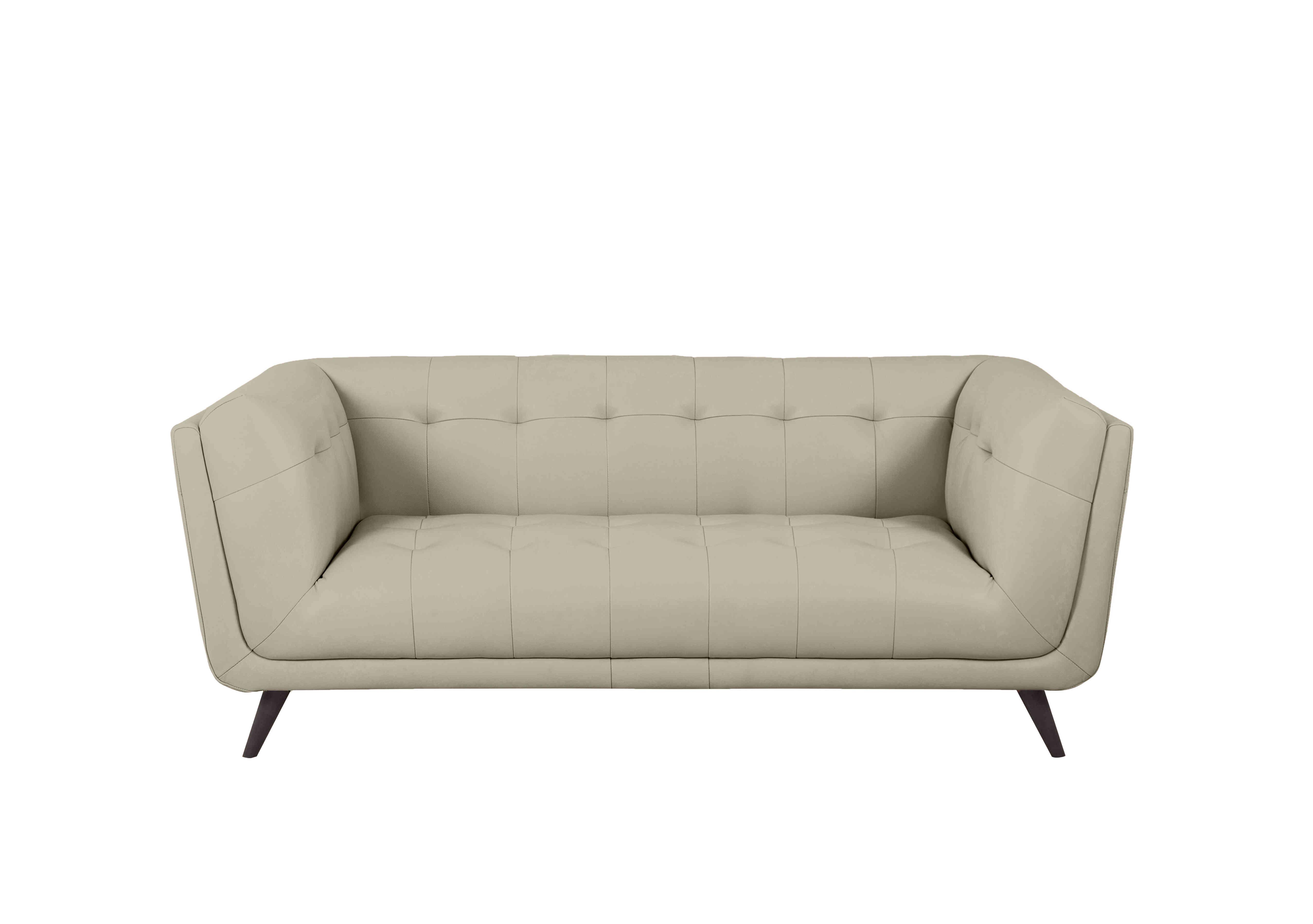 Rene Large 2 Seater Leather Sofa in Montana Bone China on Furniture Village