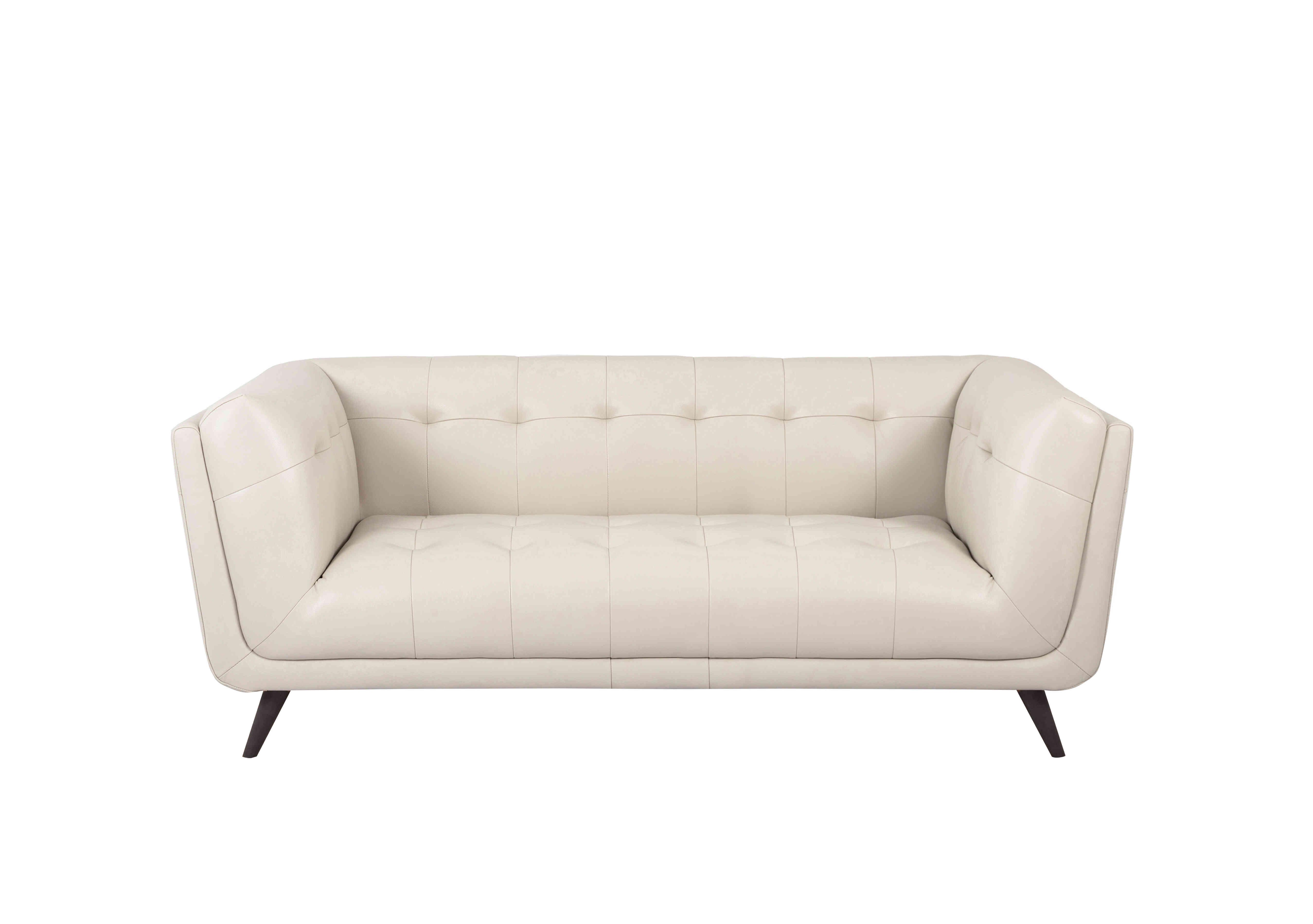 Rene Large 2 Seater Leather Sofa in Montana Cotton on Furniture Village