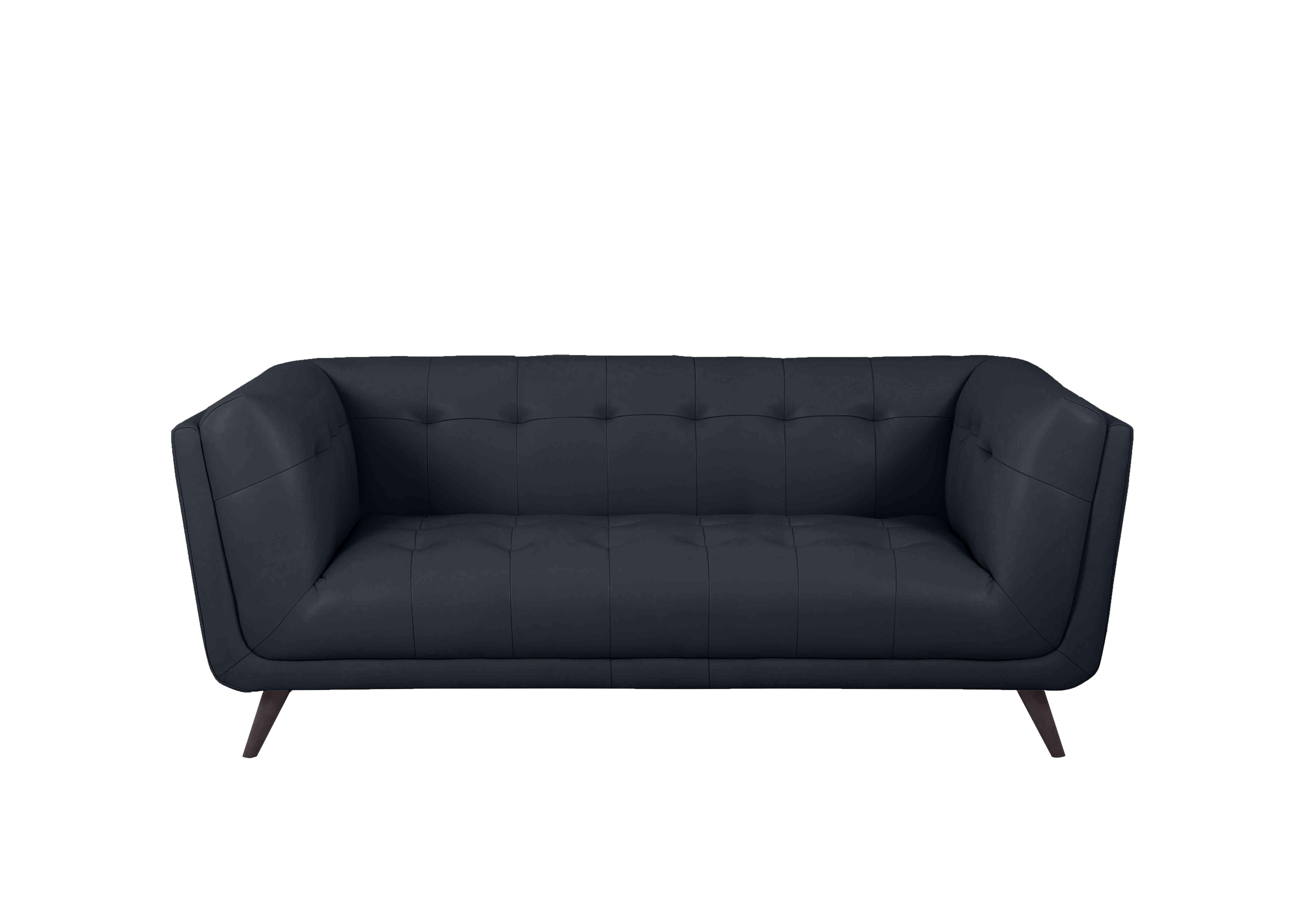 Rene Large 2 Seater Leather Sofa in Montana Navy on Furniture Village