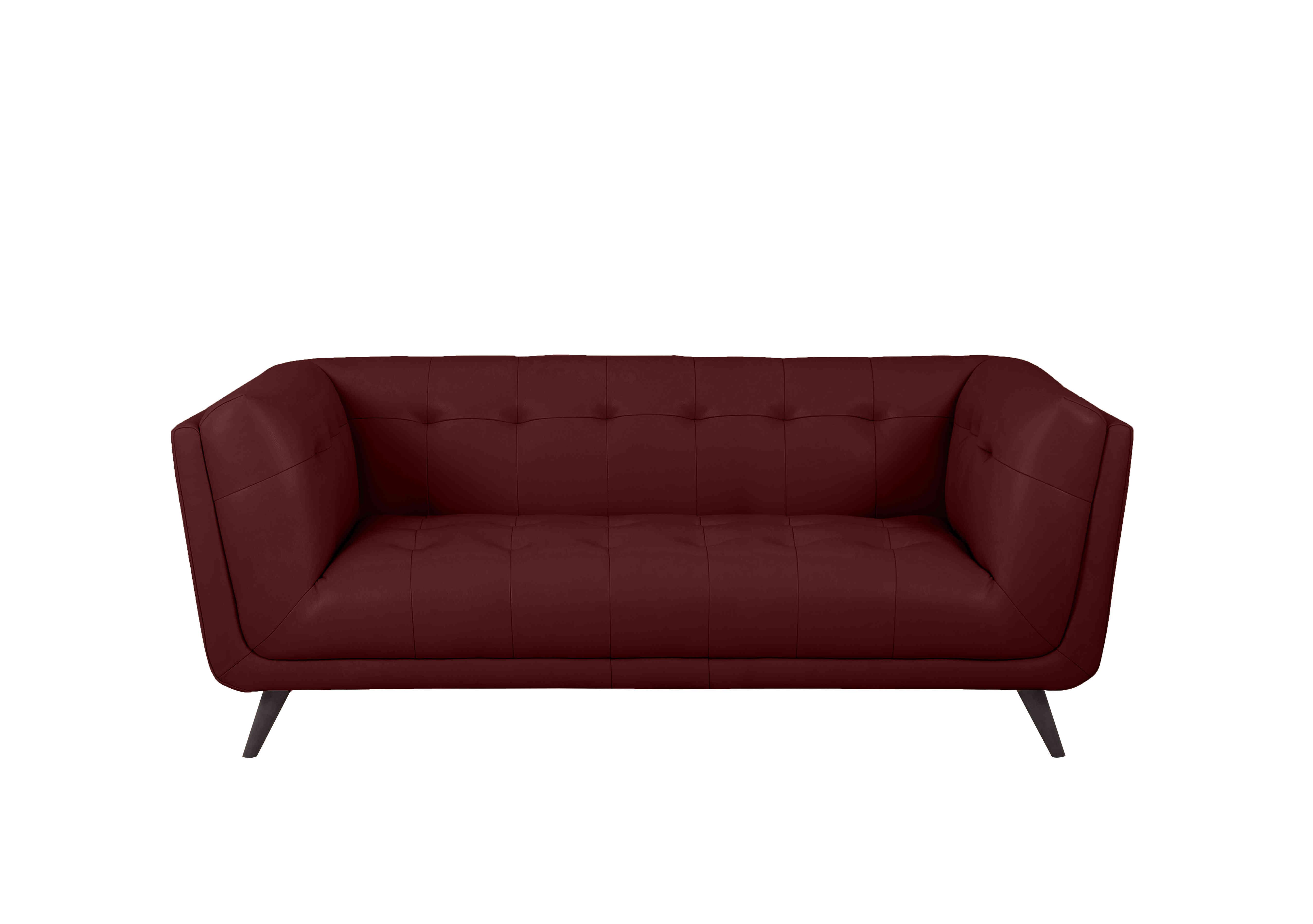 Rene Large 2 Seater Leather Sofa in Montana Ruby on Furniture Village