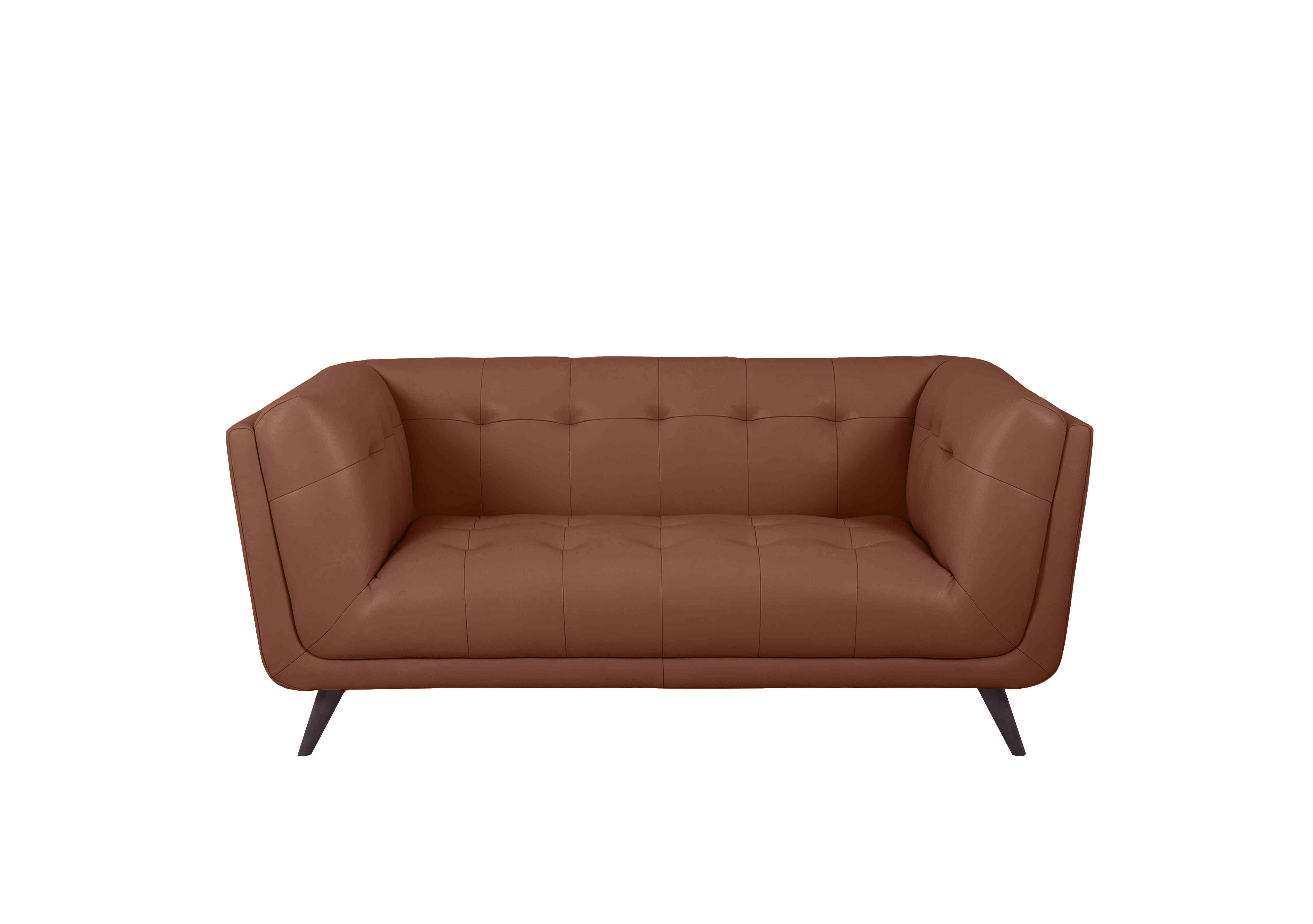 Rene 2 Seater Leather Sofa in Florida Butterscotch on Furniture Village