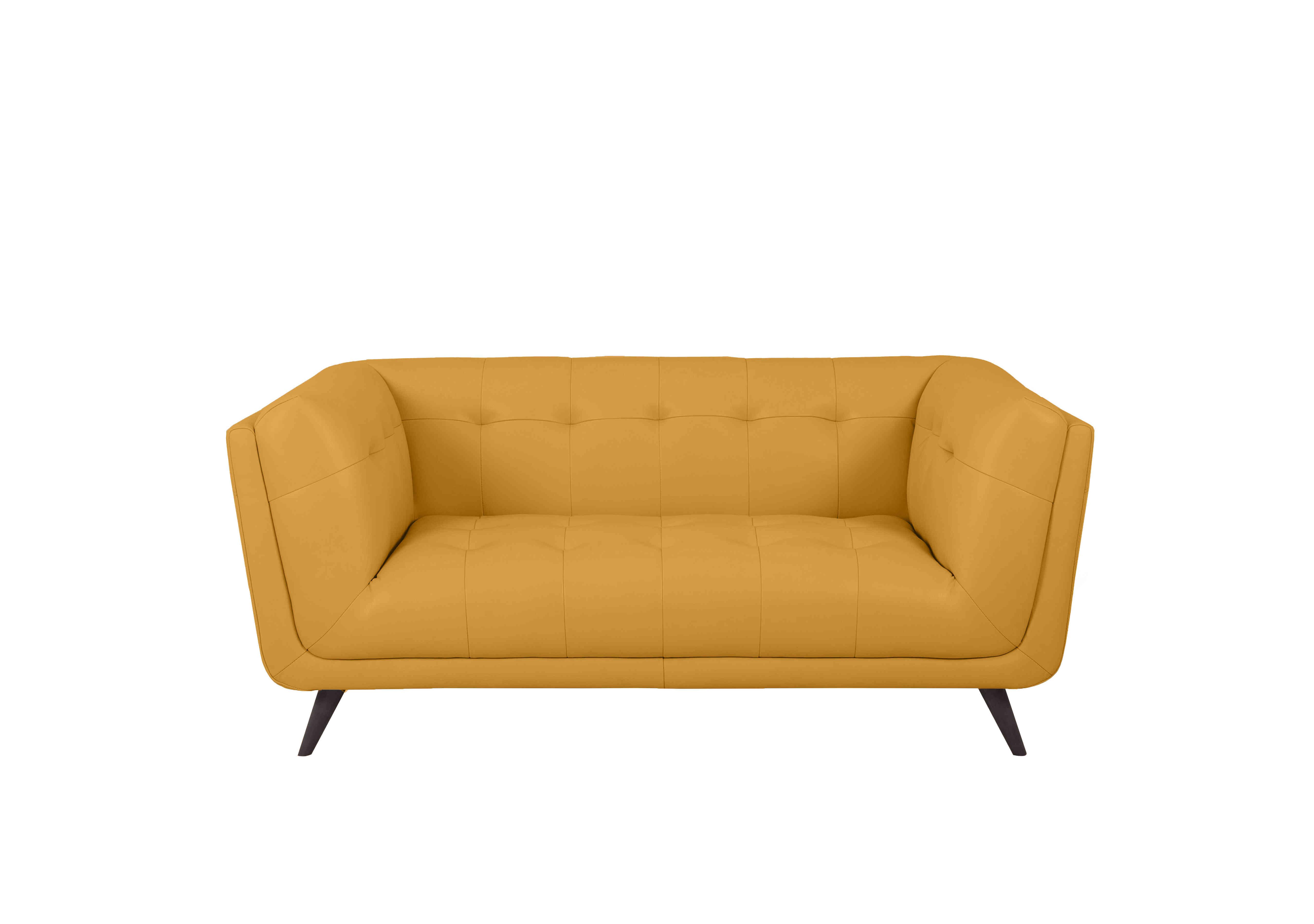 Rene 2 Seater Leather Sofa in Florida Sunburst on Furniture Village