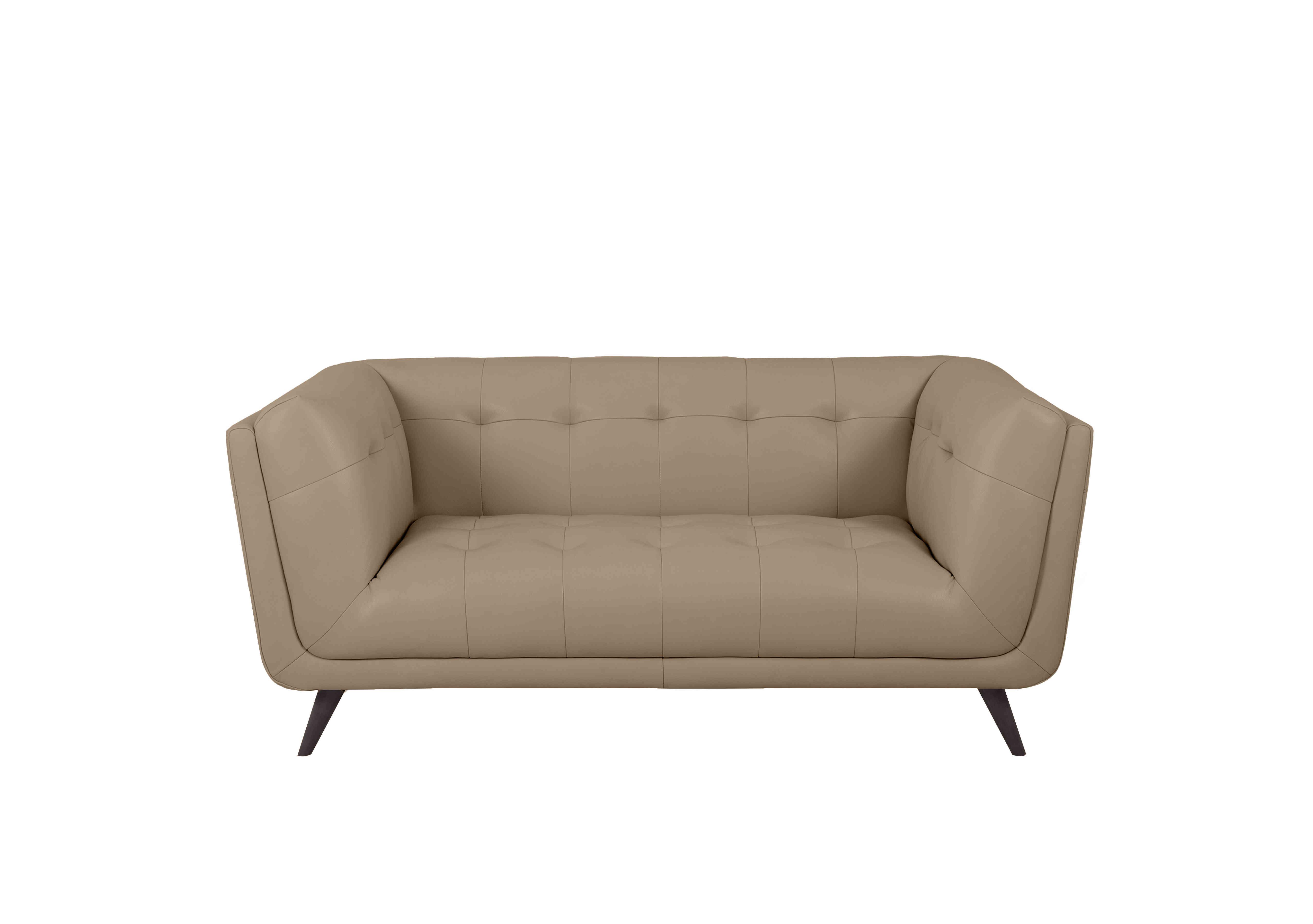 Rene 2 Seater Leather Sofa in Montana Barley on Furniture Village