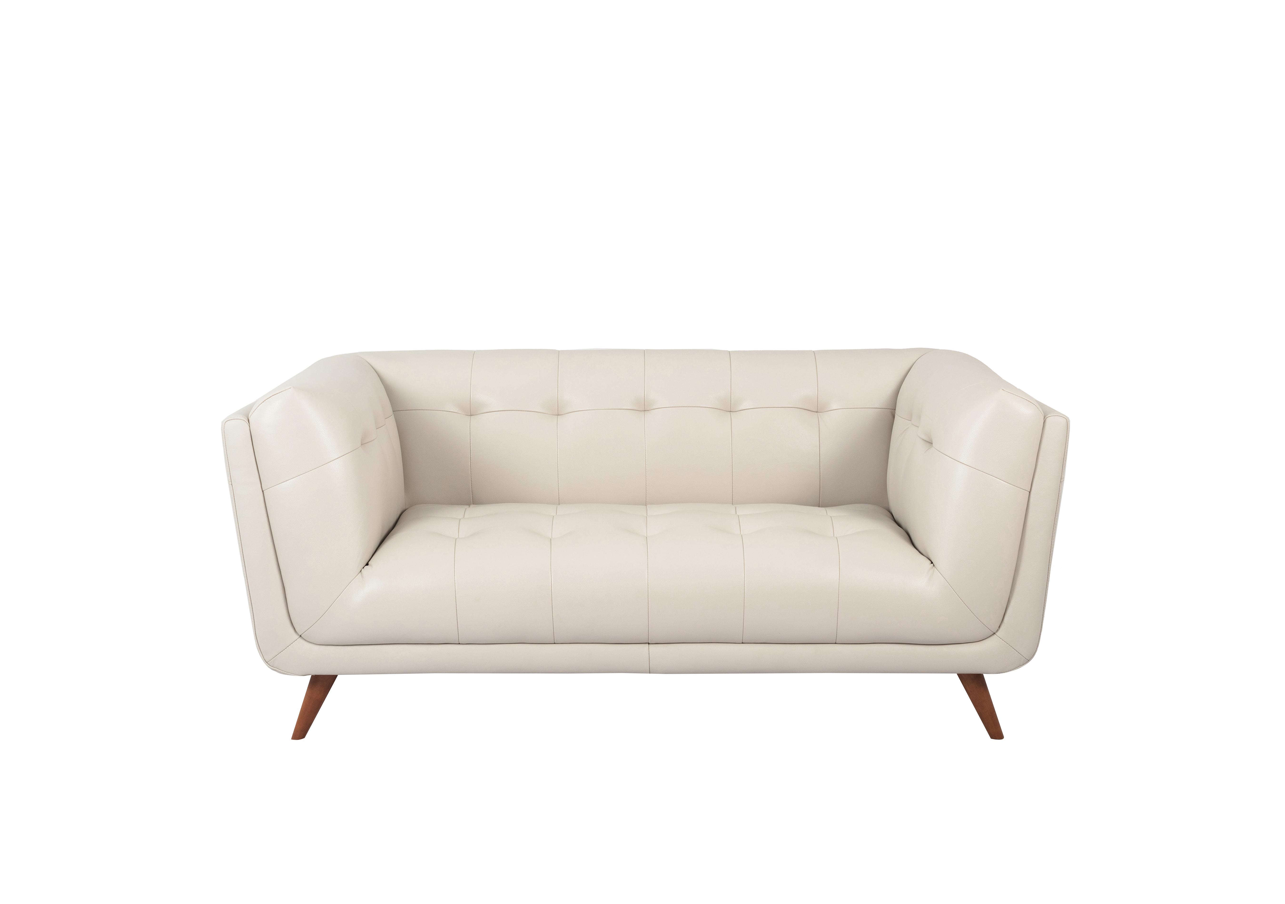 Rene 2 Seater Leather Sofa in Montana Cotton on Furniture Village