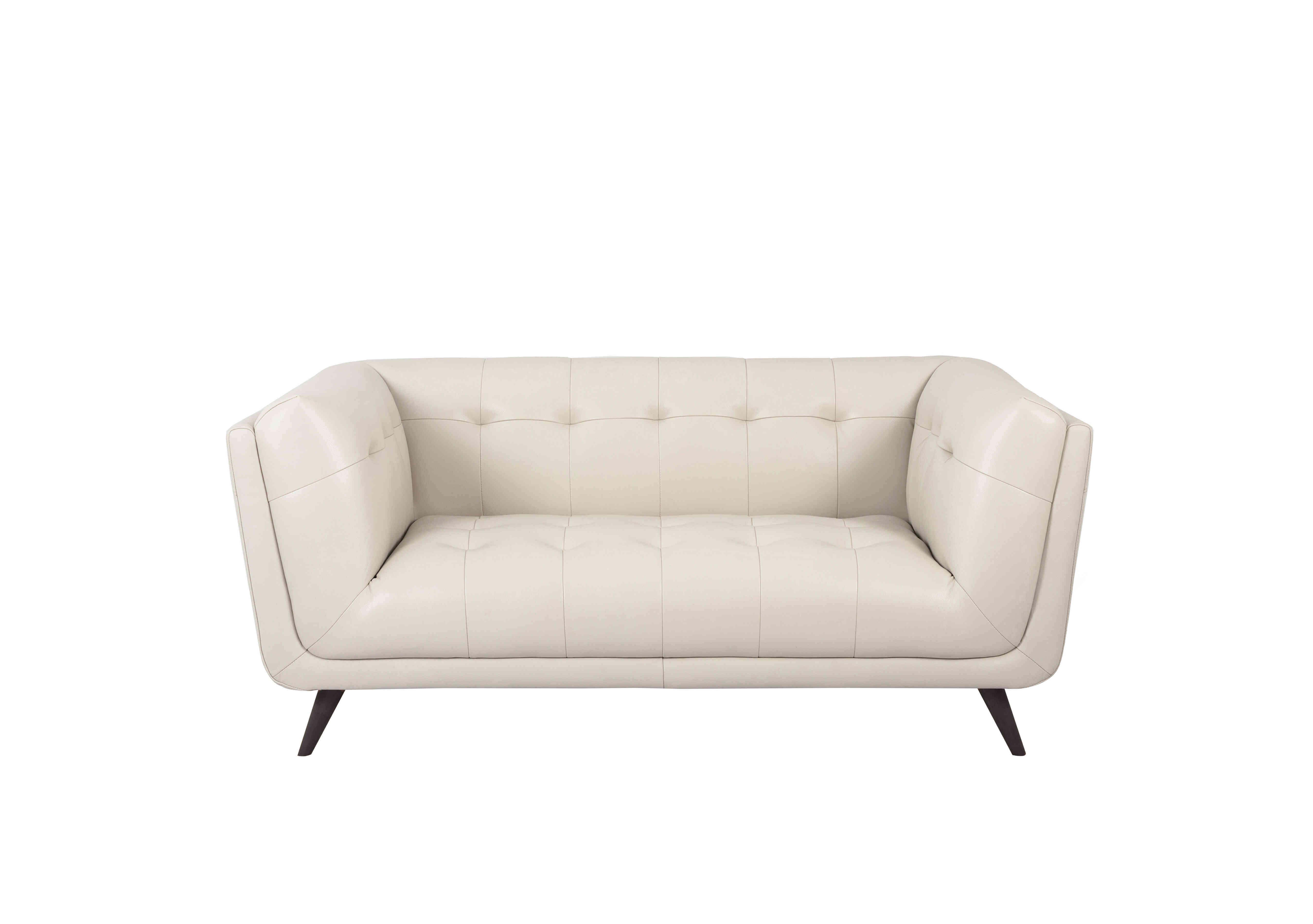 Rene 2 Seater Leather Sofa in Montana Cotton on Furniture Village