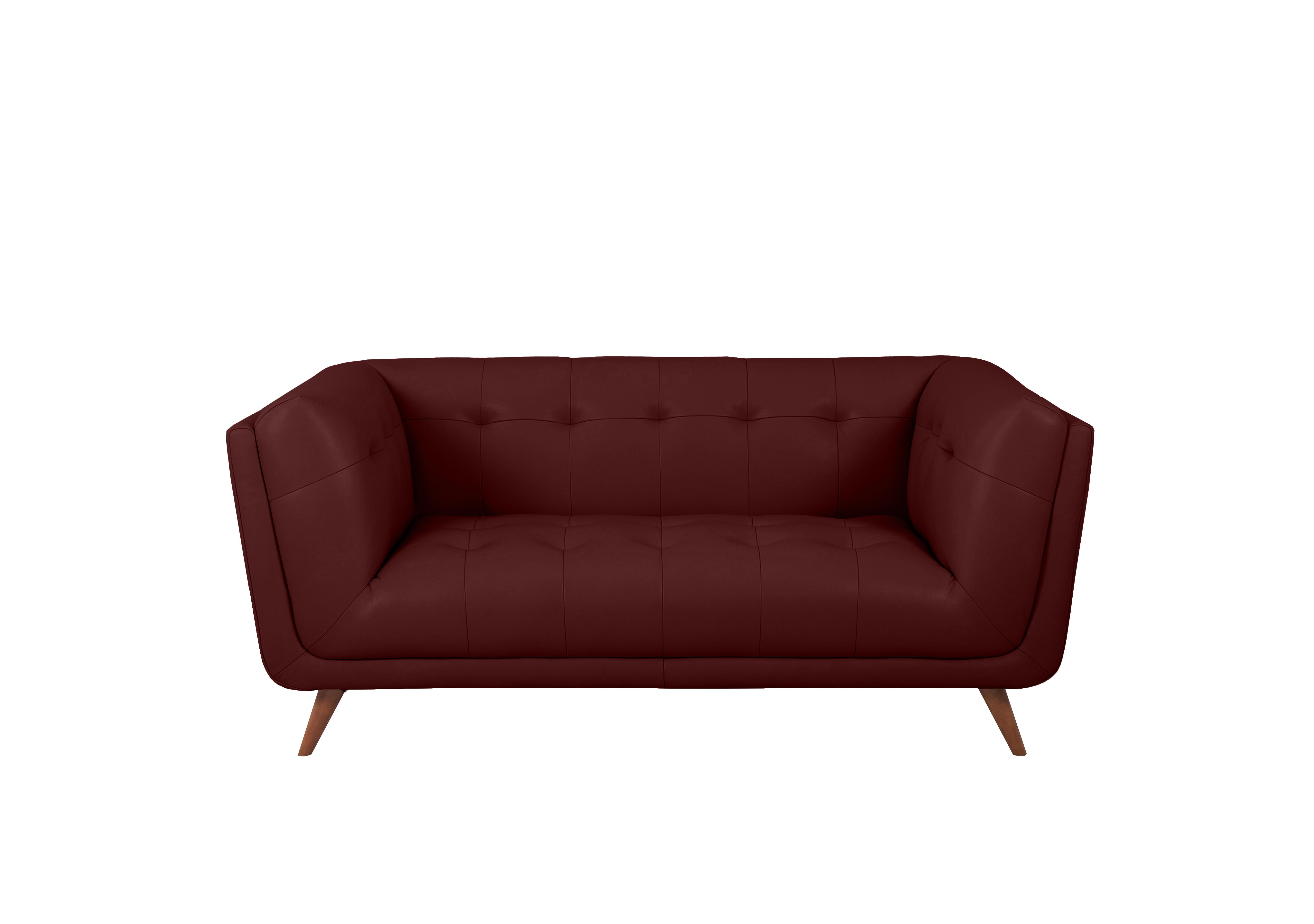 Rene 2 Seater Leather Sofa in Montana Ruby on Furniture Village