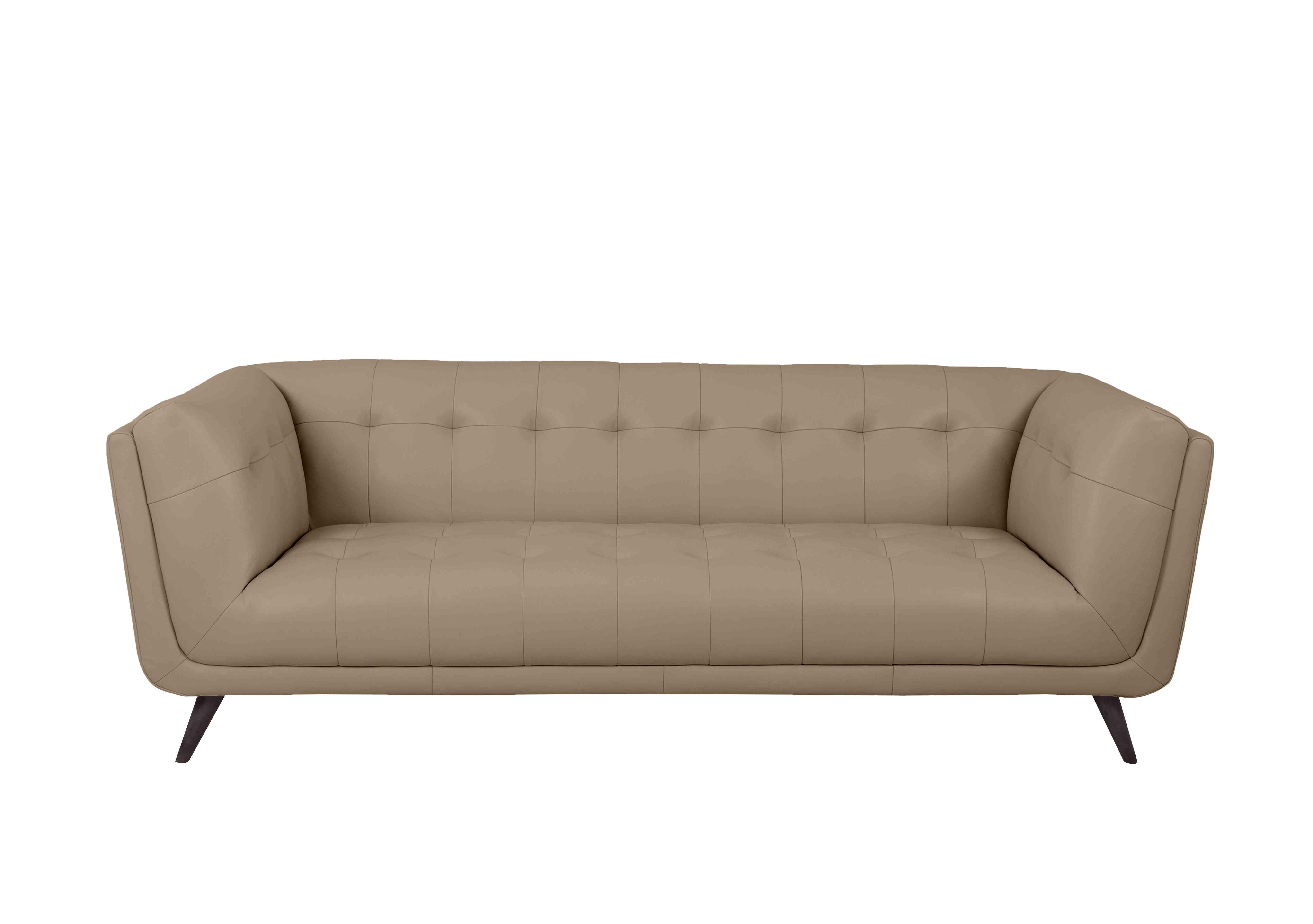 Rene 3 Seater Leather Sofa in Montana Barley on Furniture Village