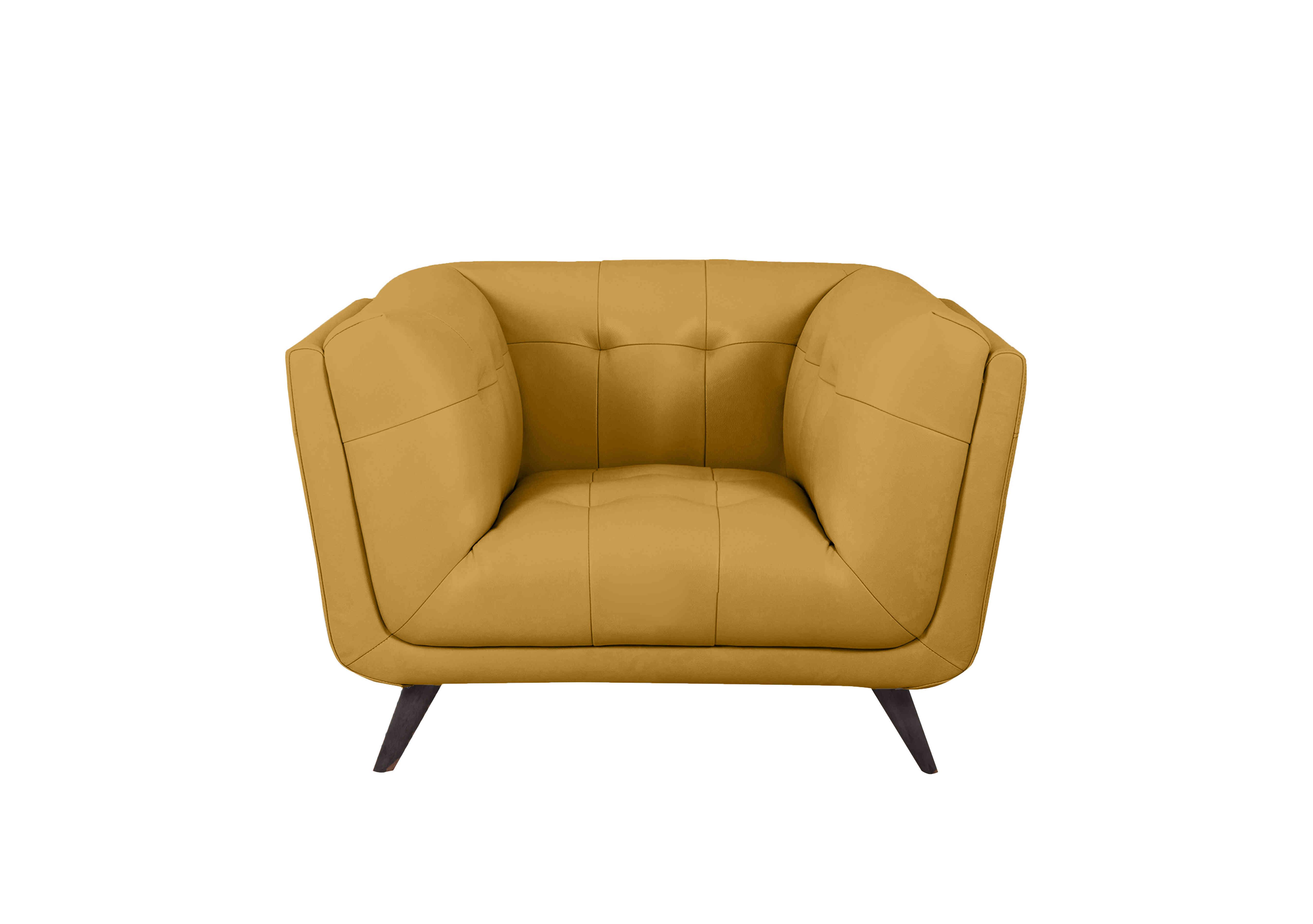 Rene Leather Armchair in Florida Sunburst on Furniture Village