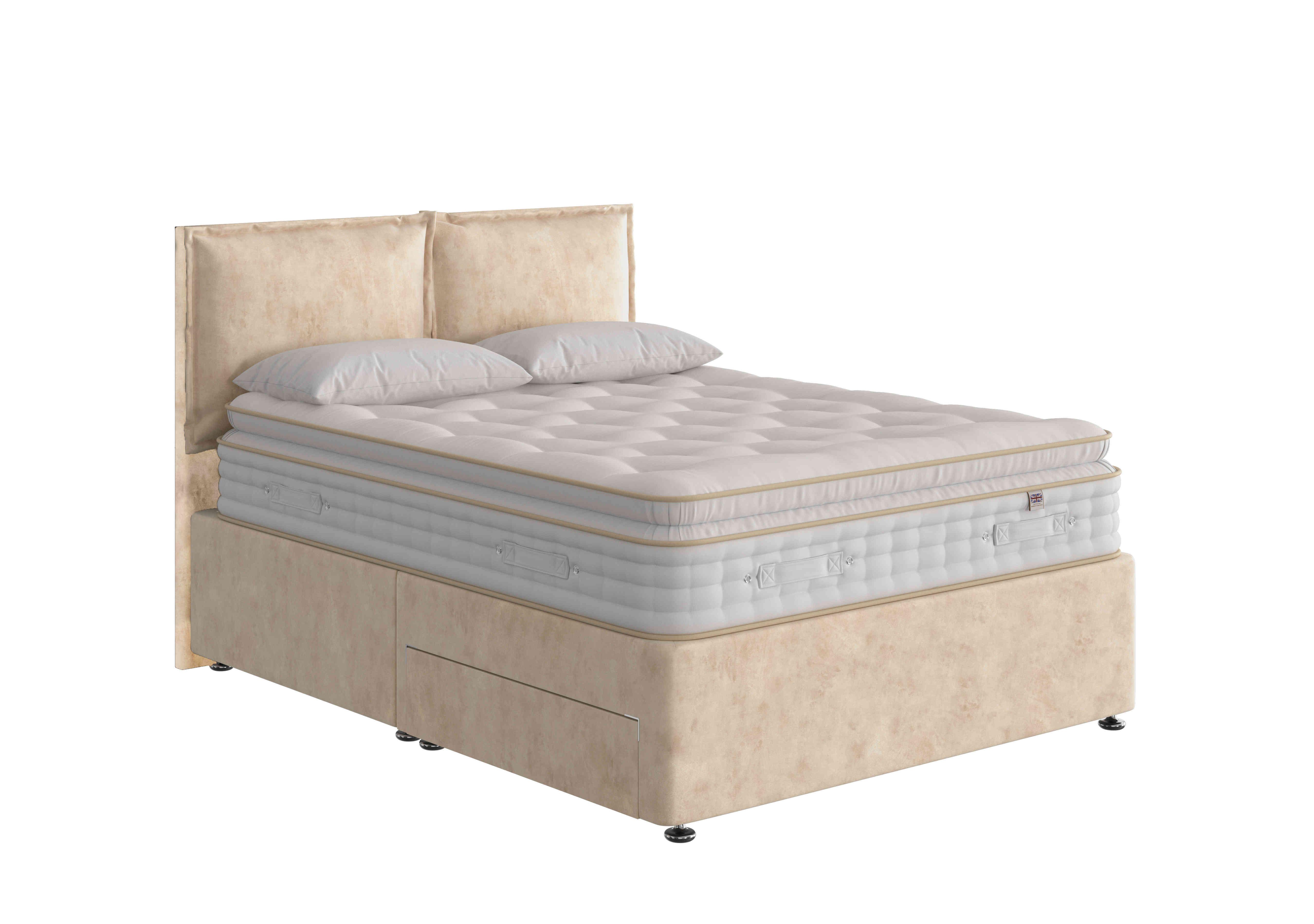 Boutique 3000 Pillow Top Divan Set in Milano Sand on Furniture Village
