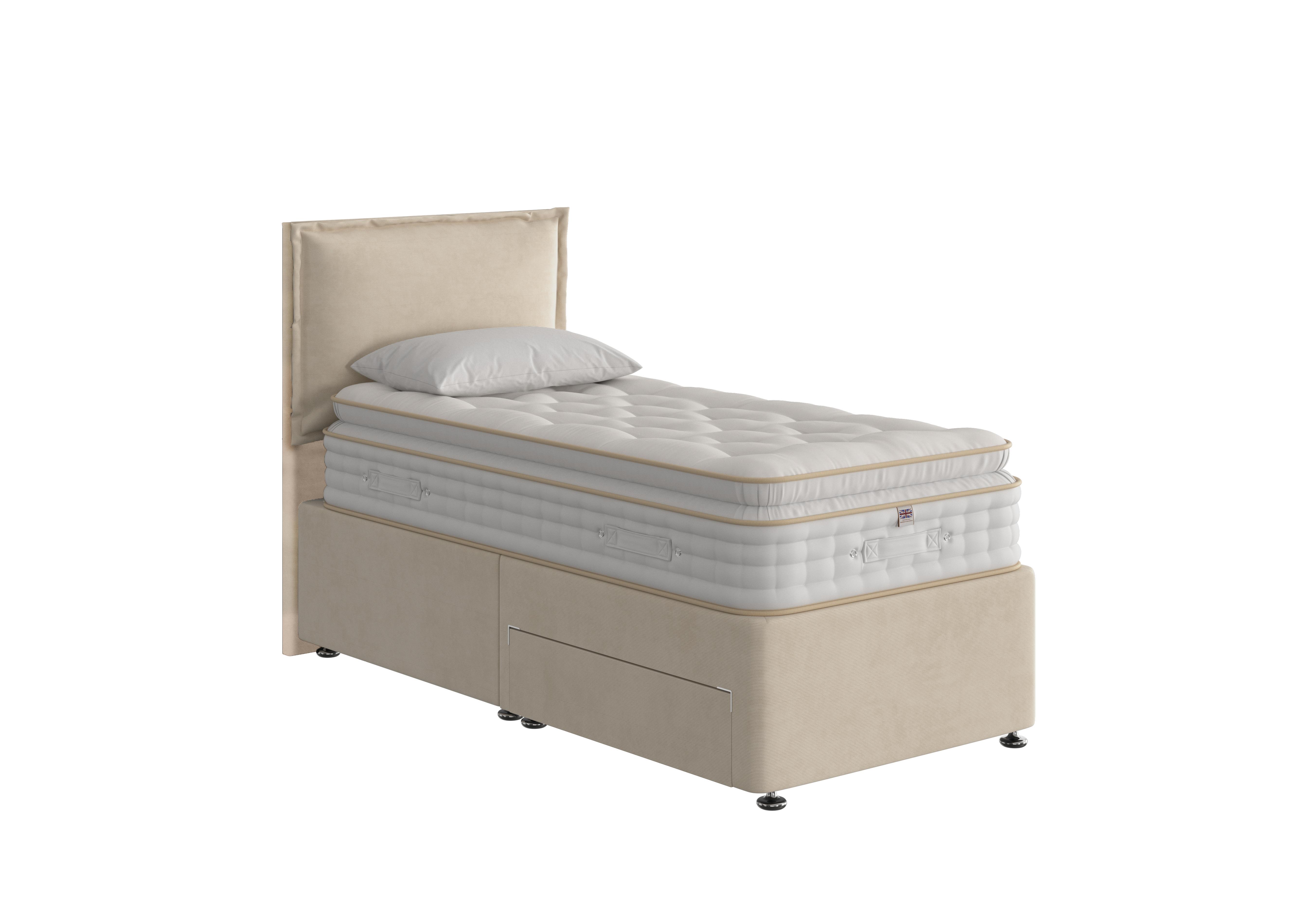 Boutique 3000 Pillow Top Divan Set in Ribelle 7402-92139 Mink on Furniture Village