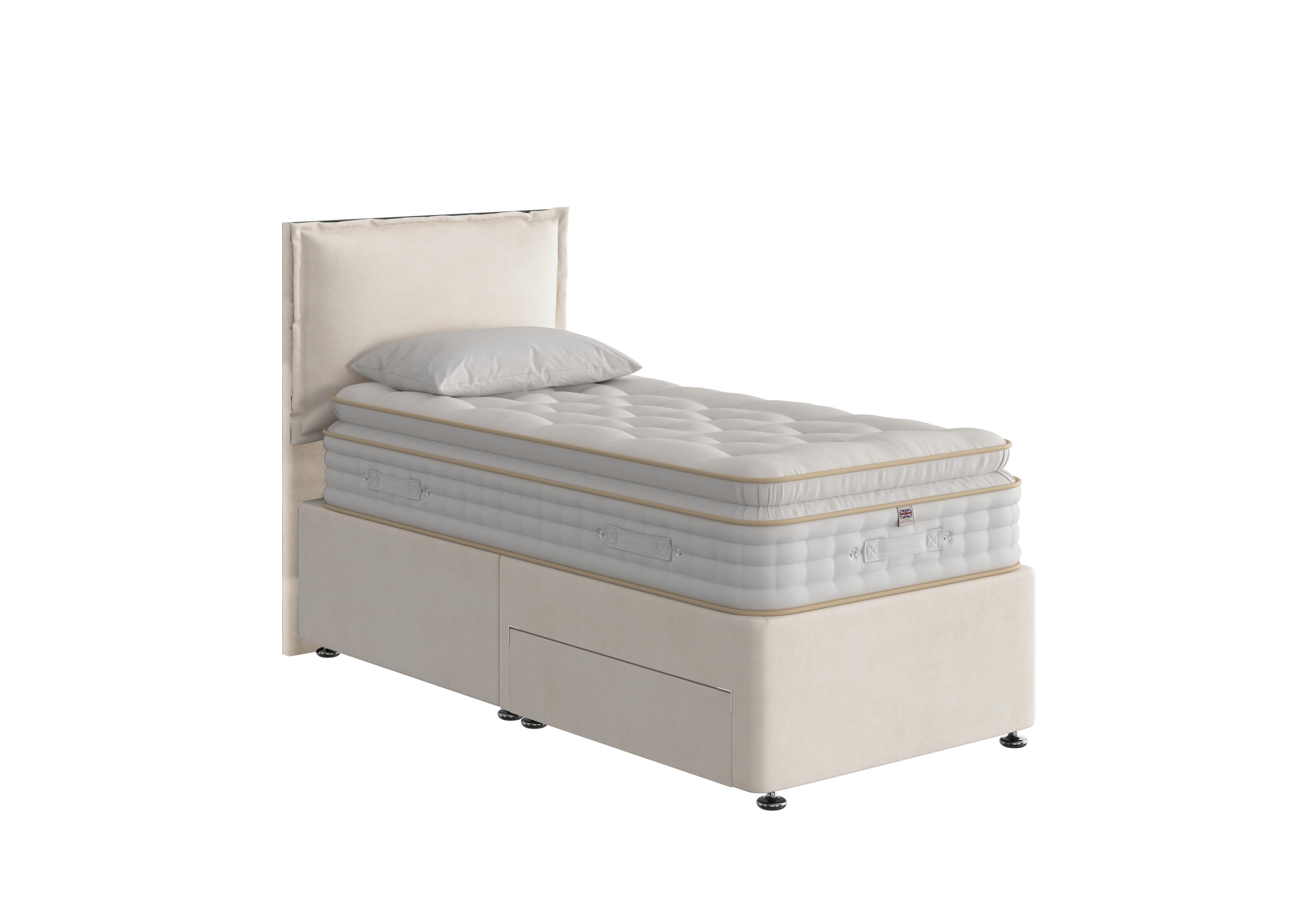 Boutique 3000 Pillow Top Divan Set in Ribelle 7402-92140 Pebble on Furniture Village