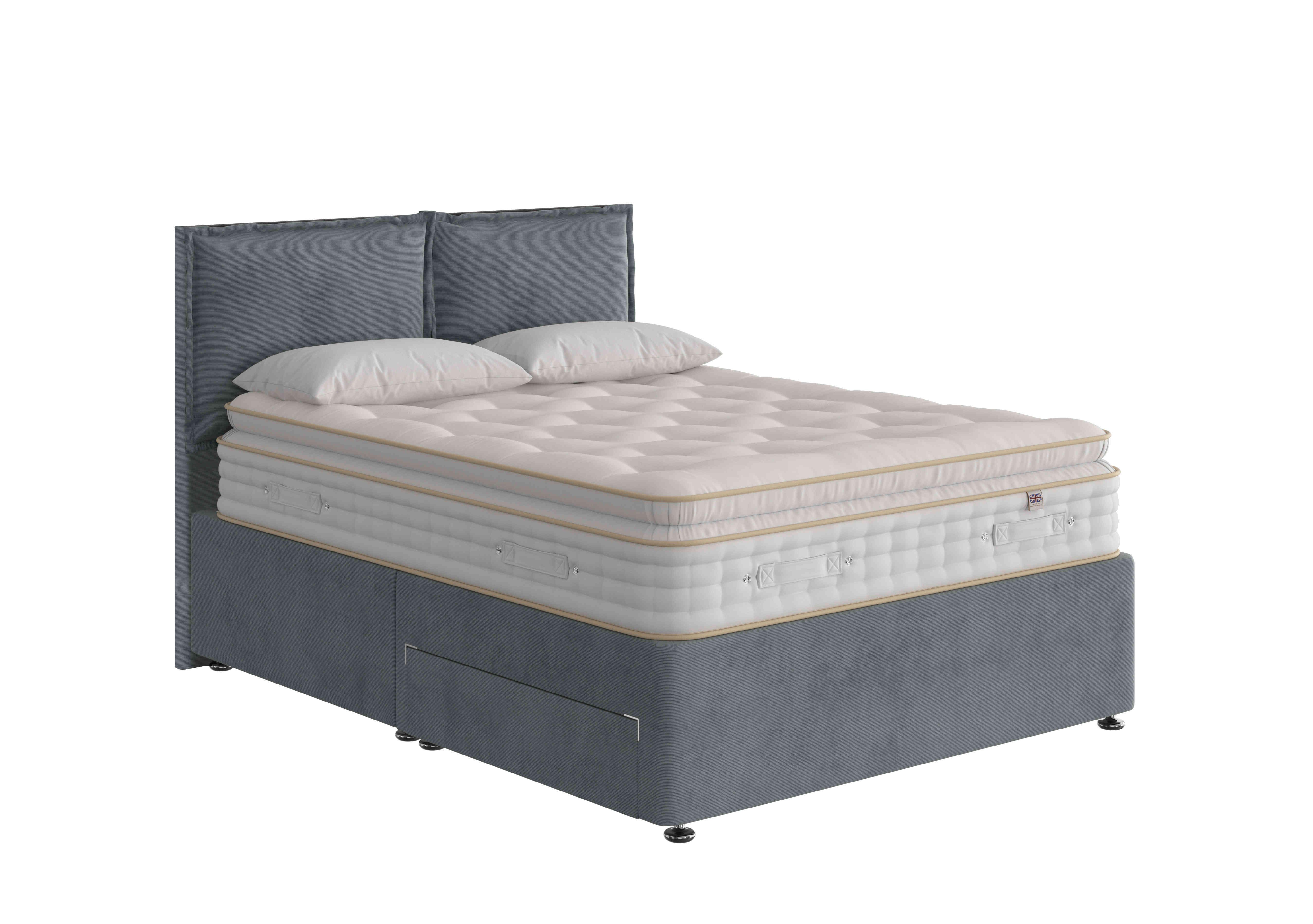 Boutique 3000 Pillow Top Divan Set in Ribelle 7402-92141 Midnight on Furniture Village