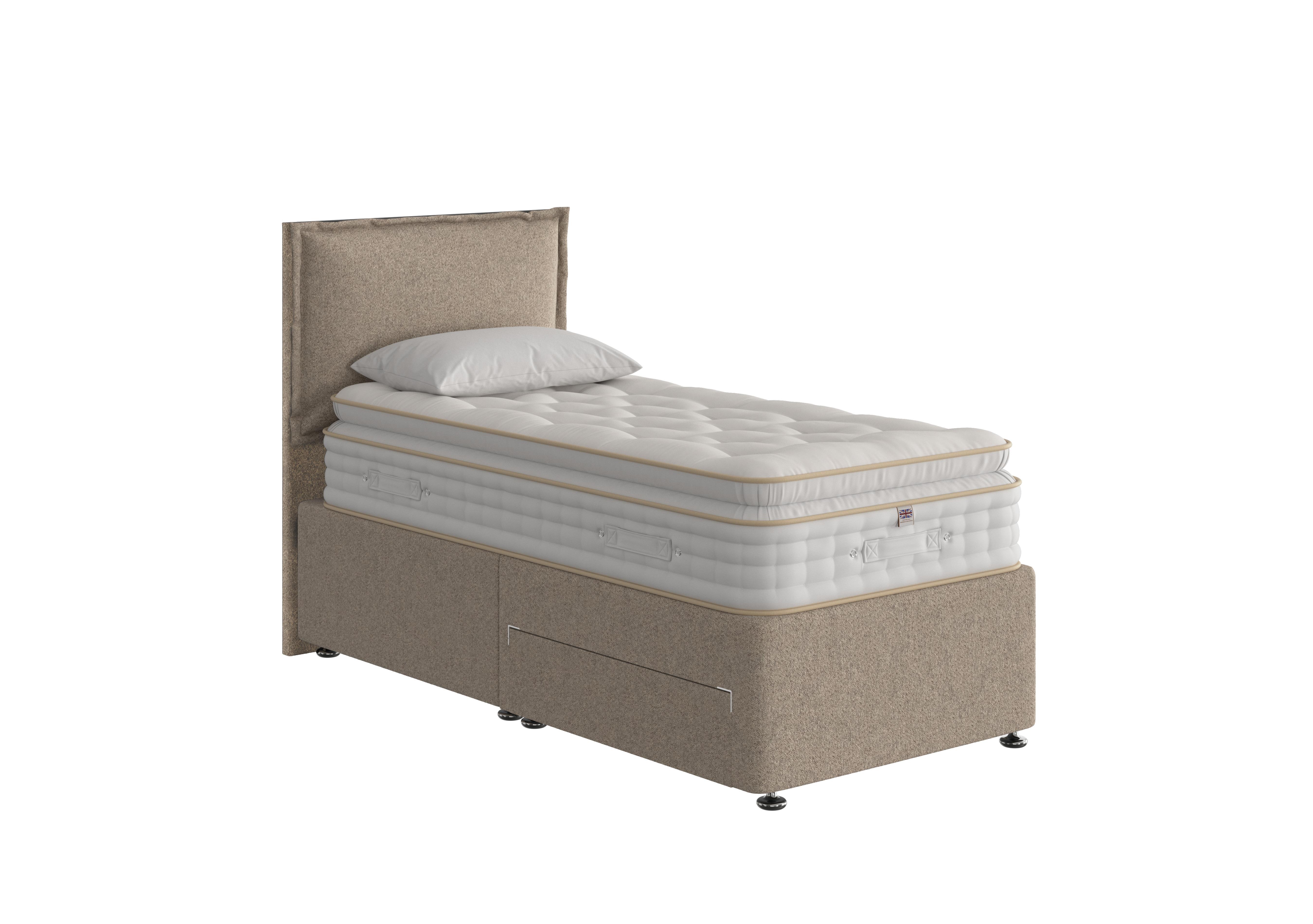 Boutique 3000 Pillow Top Divan Set in Teddy Mushroom on Furniture Village