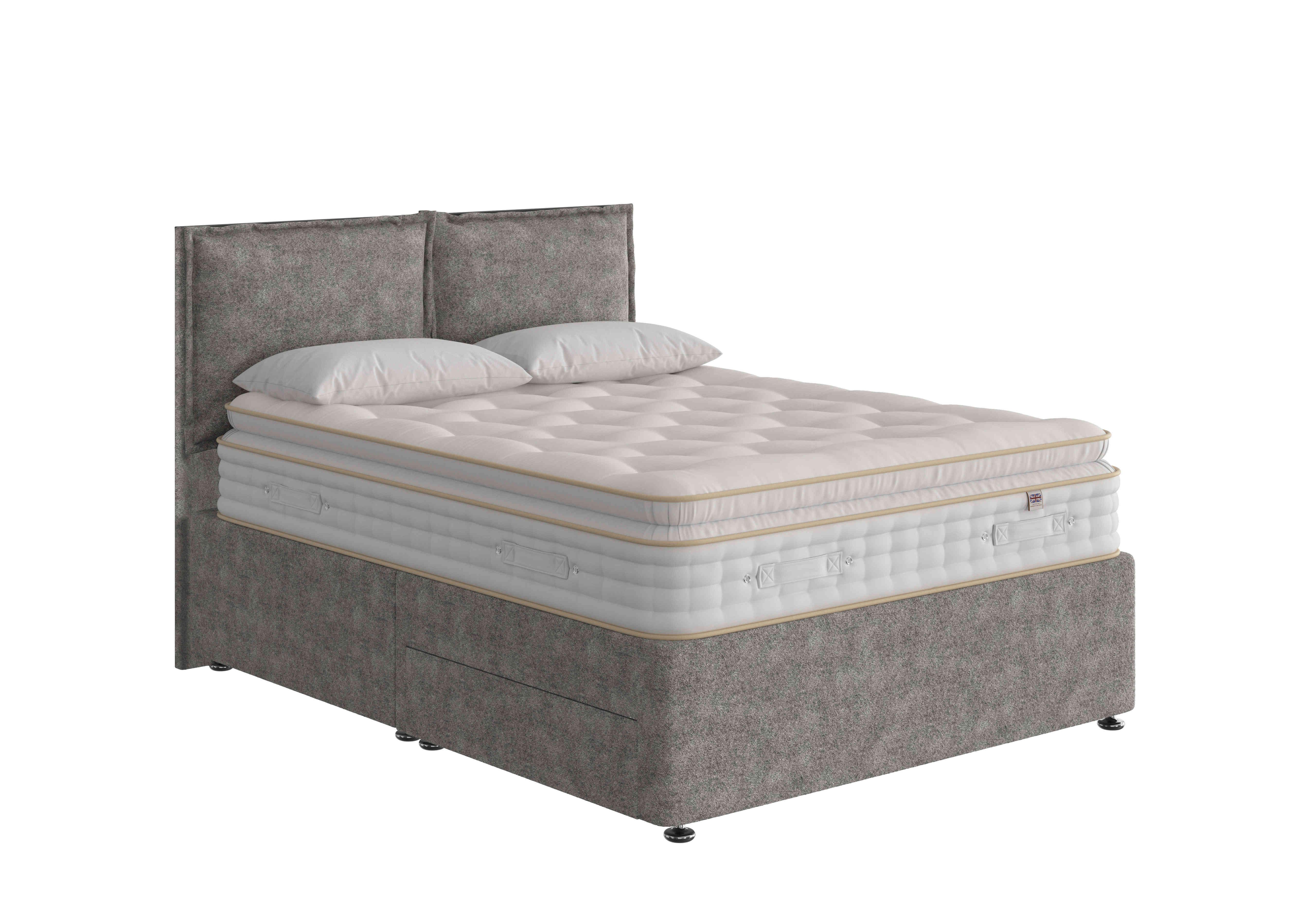 Boutique 3000 Pillow Top Divan Set in Teddy Steel on Furniture Village