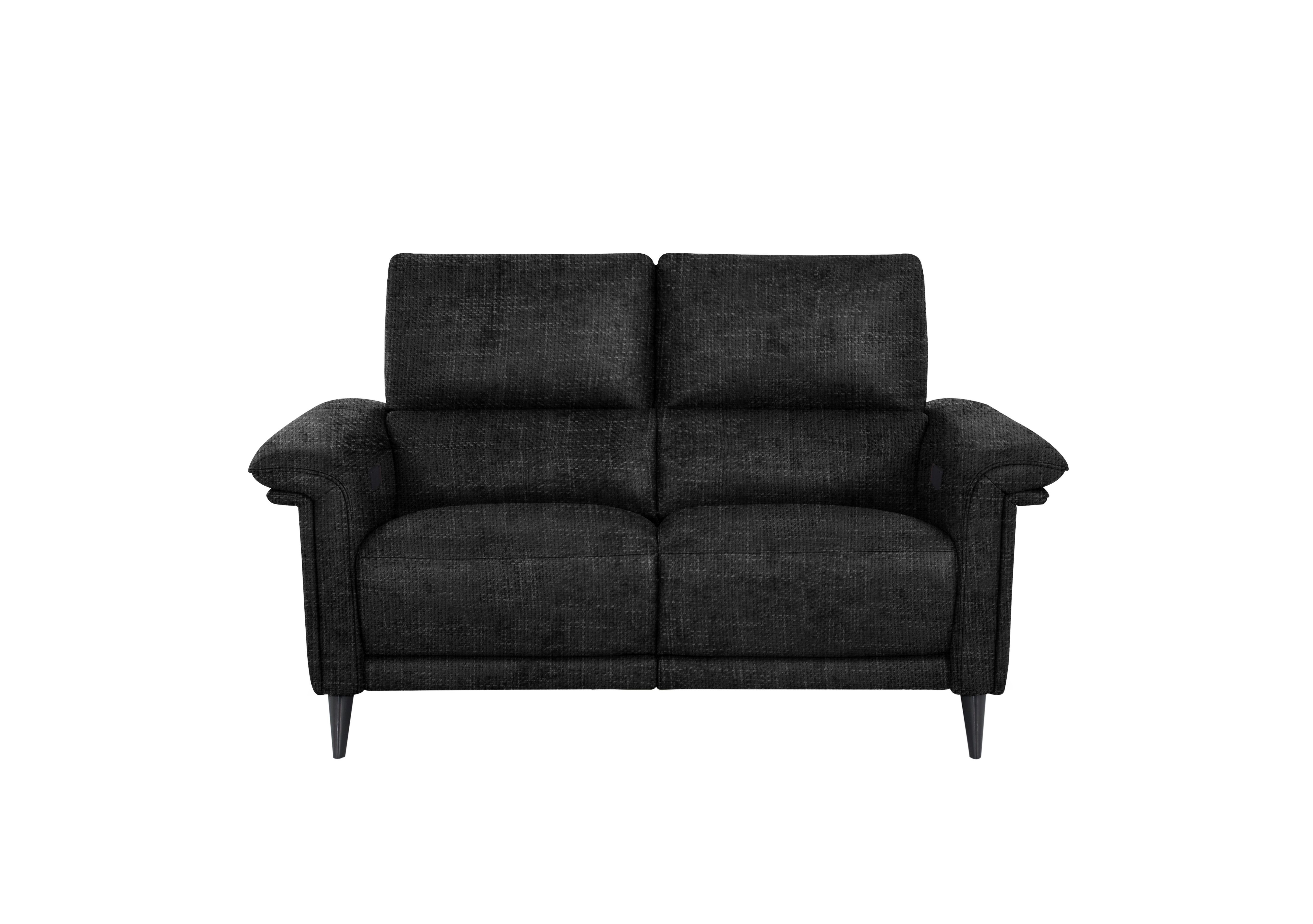 Huxley 2 Seater Fabric Sofa in Fab-Cac-R463 Black Mica on Furniture Village
