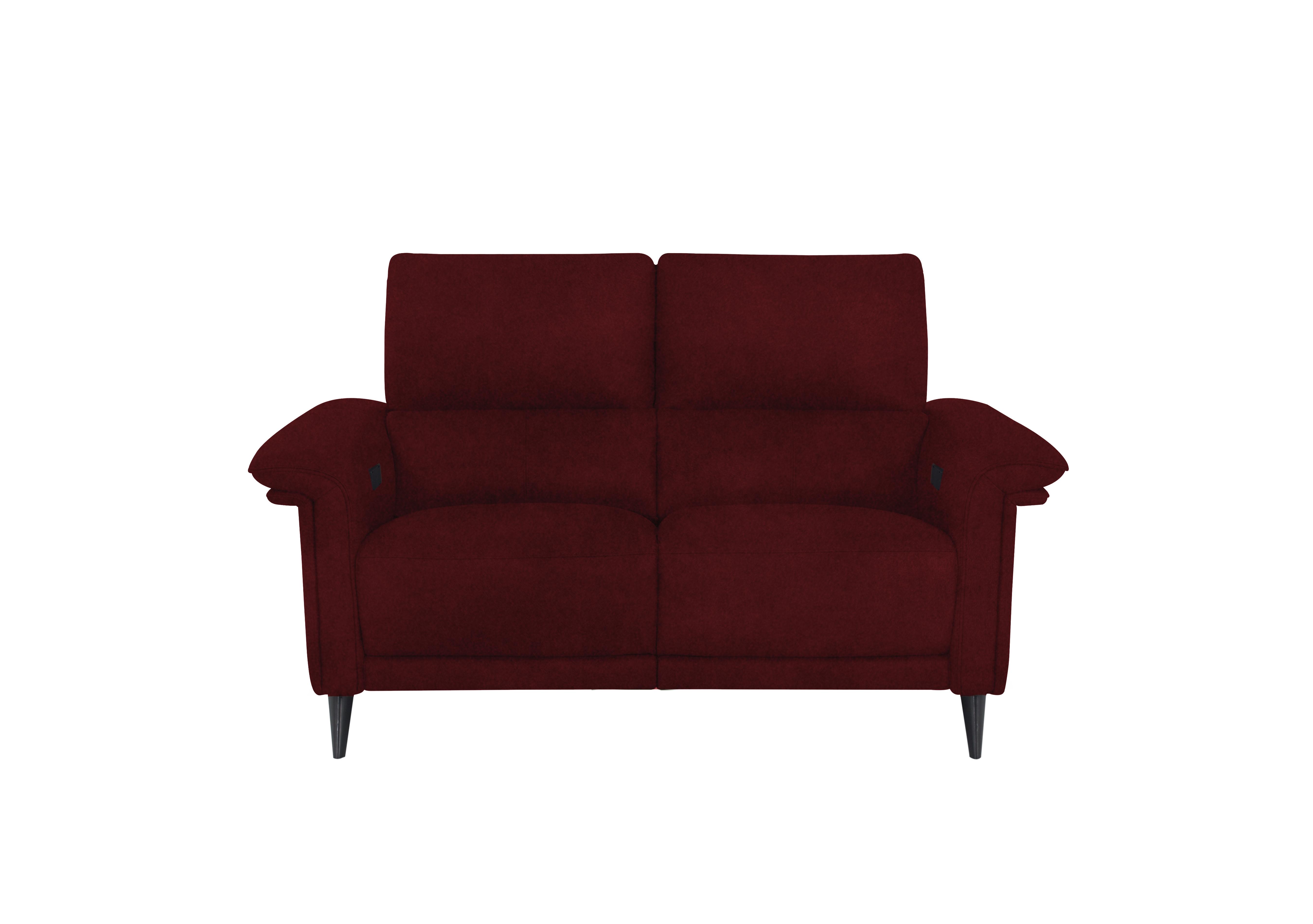 Huxley 2 Seater Fabric Sofa in Fab-Meg-R65 Burgundy on Furniture Village