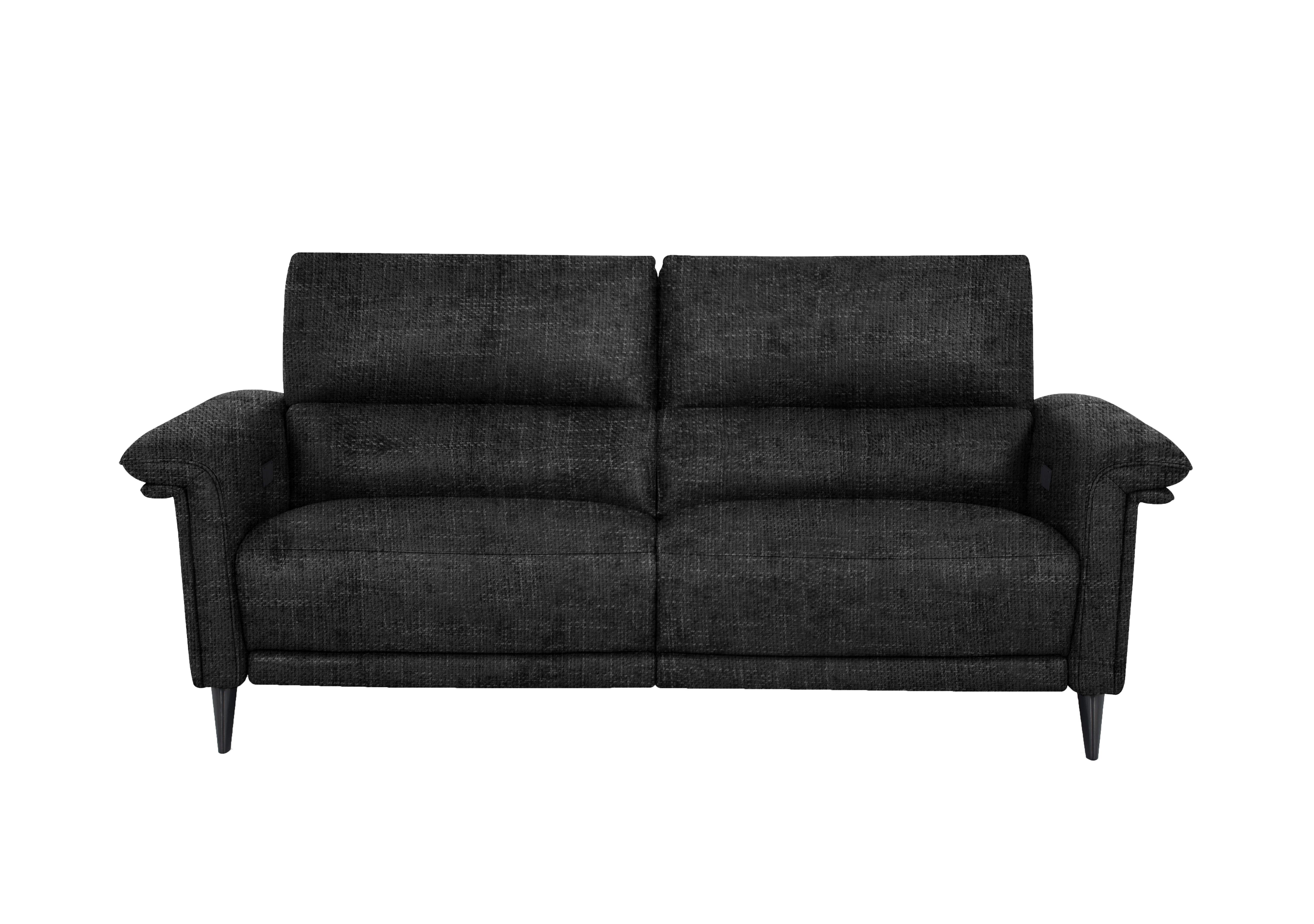 Huxley 3 Seater Fabric Sofa in Fab-Cac-R463 Black Mica on Furniture Village