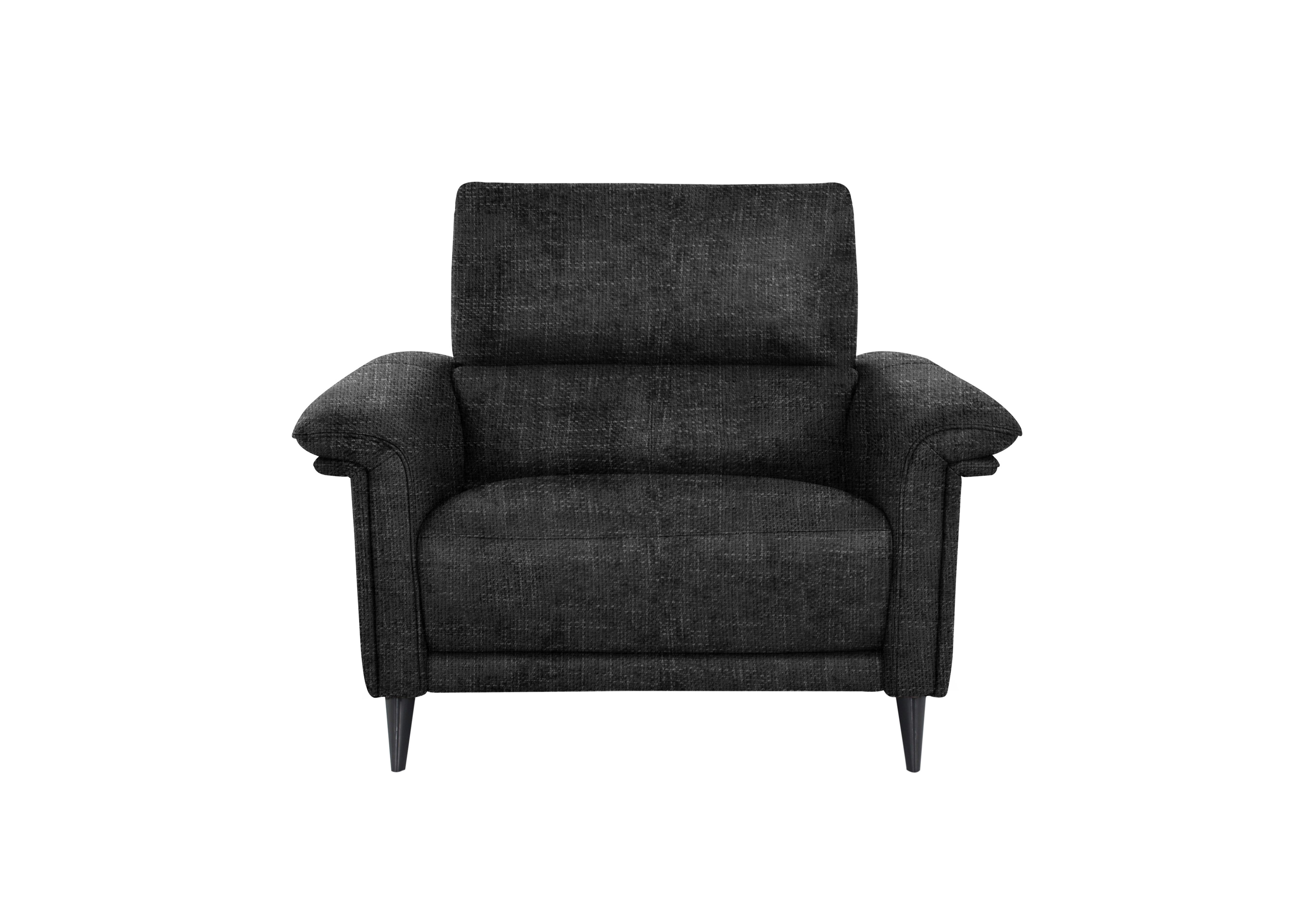 Huxley Fabric Chair in Fab-Cac-R463 Black Mica on Furniture Village