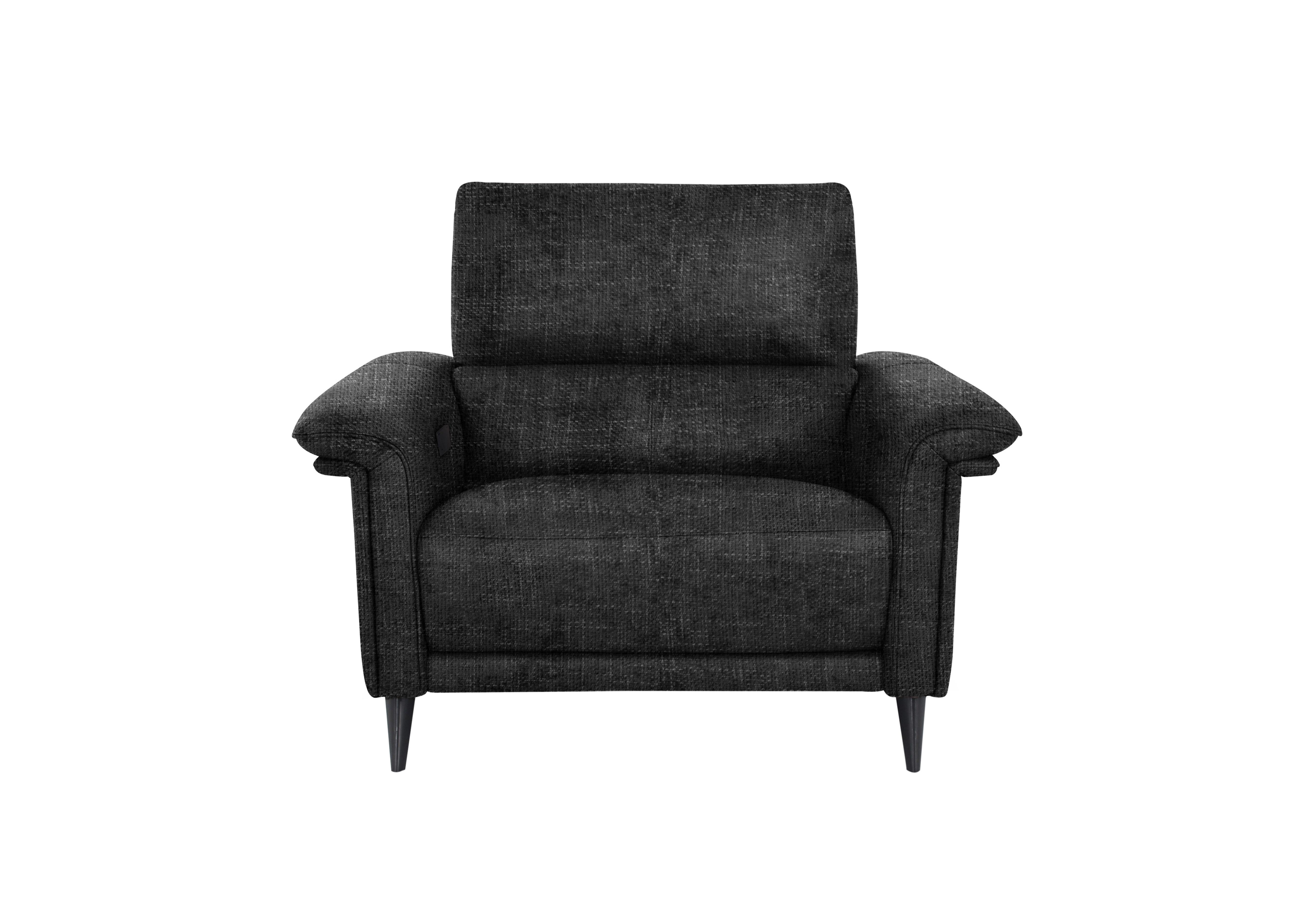 Huxley Fabric Chair in Fab-Cac-R463 Black Mica on Furniture Village