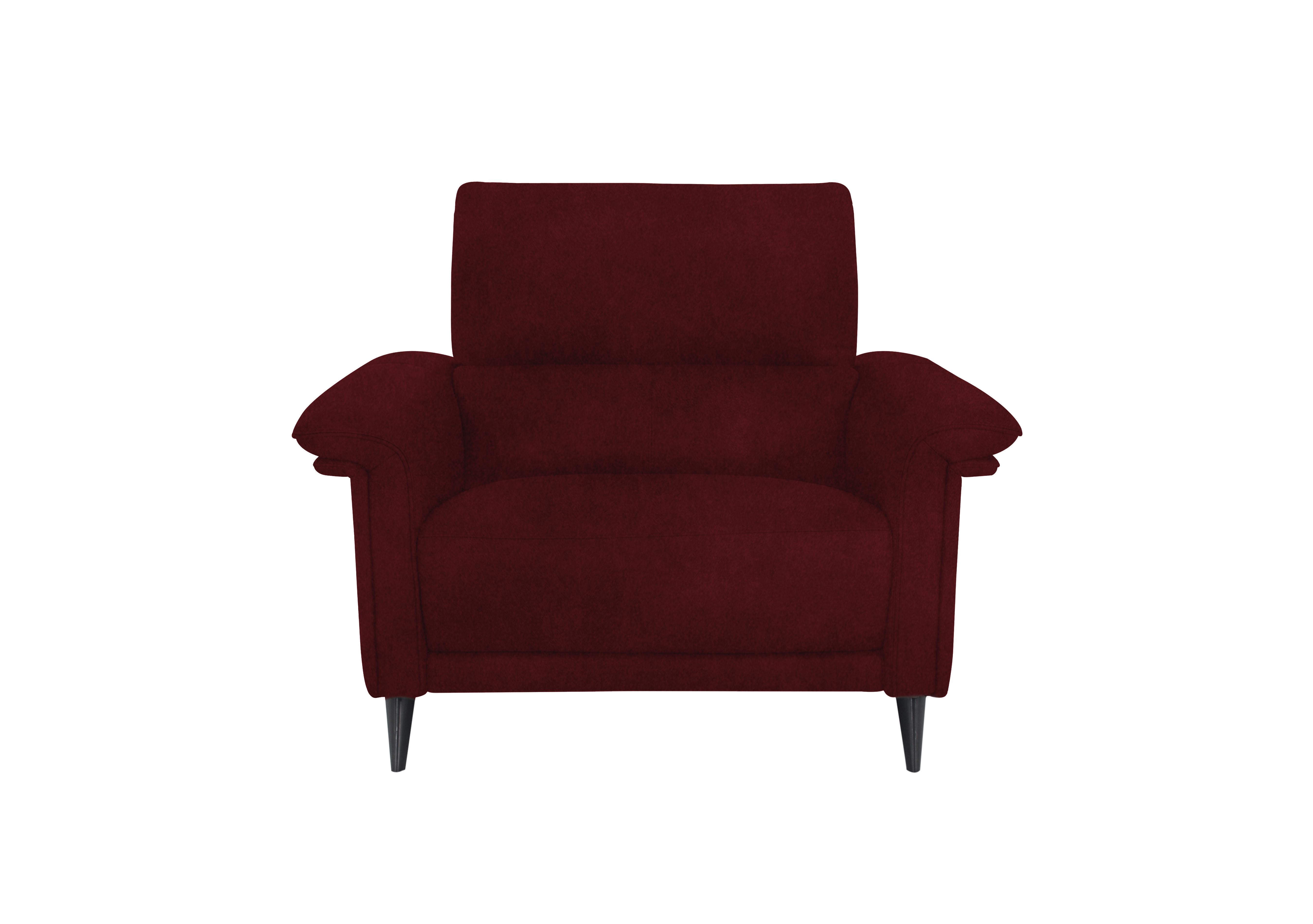 Huxley Fabric Chair in Fab-Meg-R65 Burgundy on Furniture Village