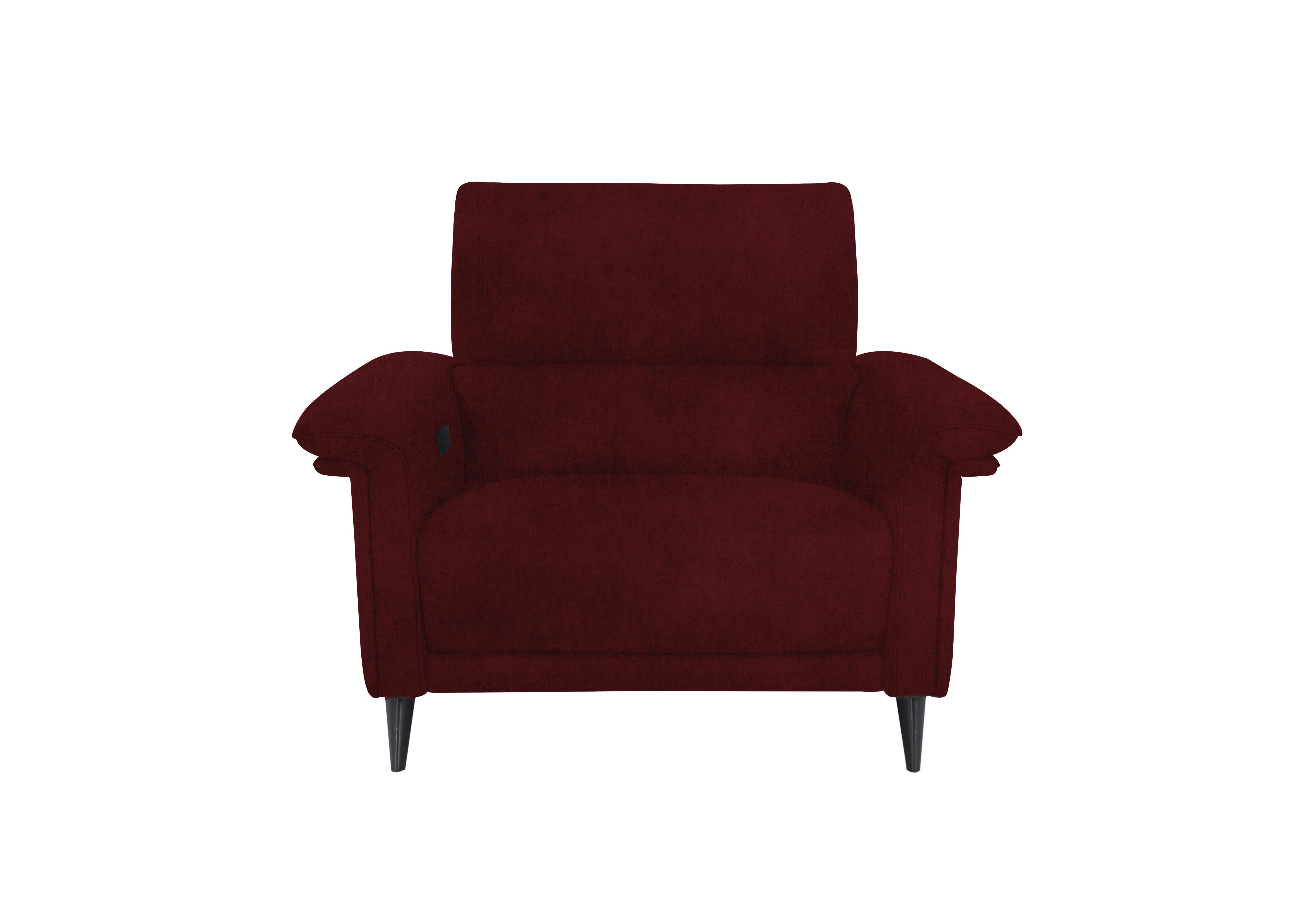 Huxley Fabric Chair in Fab-Meg-R65 Burgundy on Furniture Village