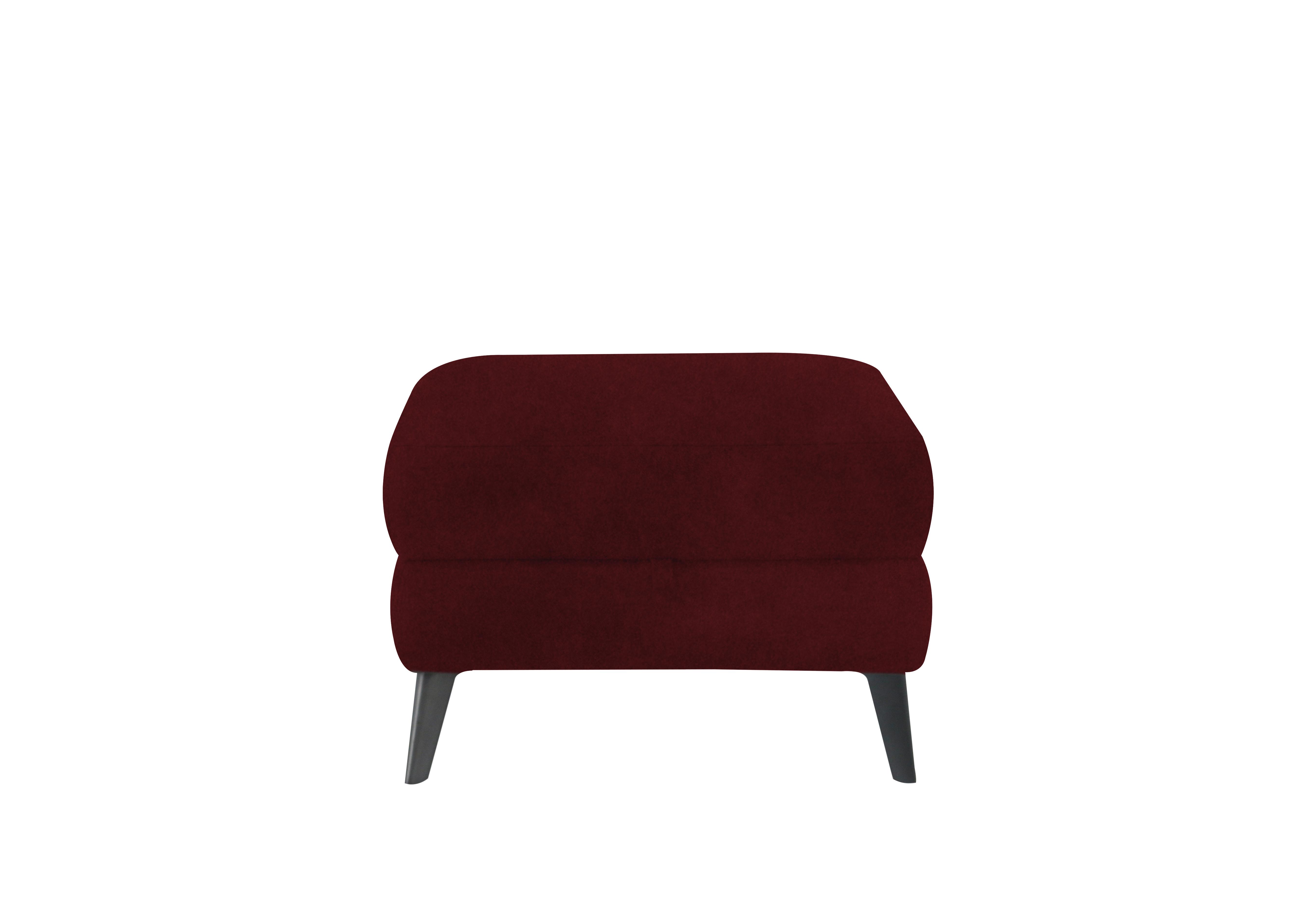 Huxley Fabric Storage Footstool in Fab-Meg-R65 Burgundy on Furniture Village