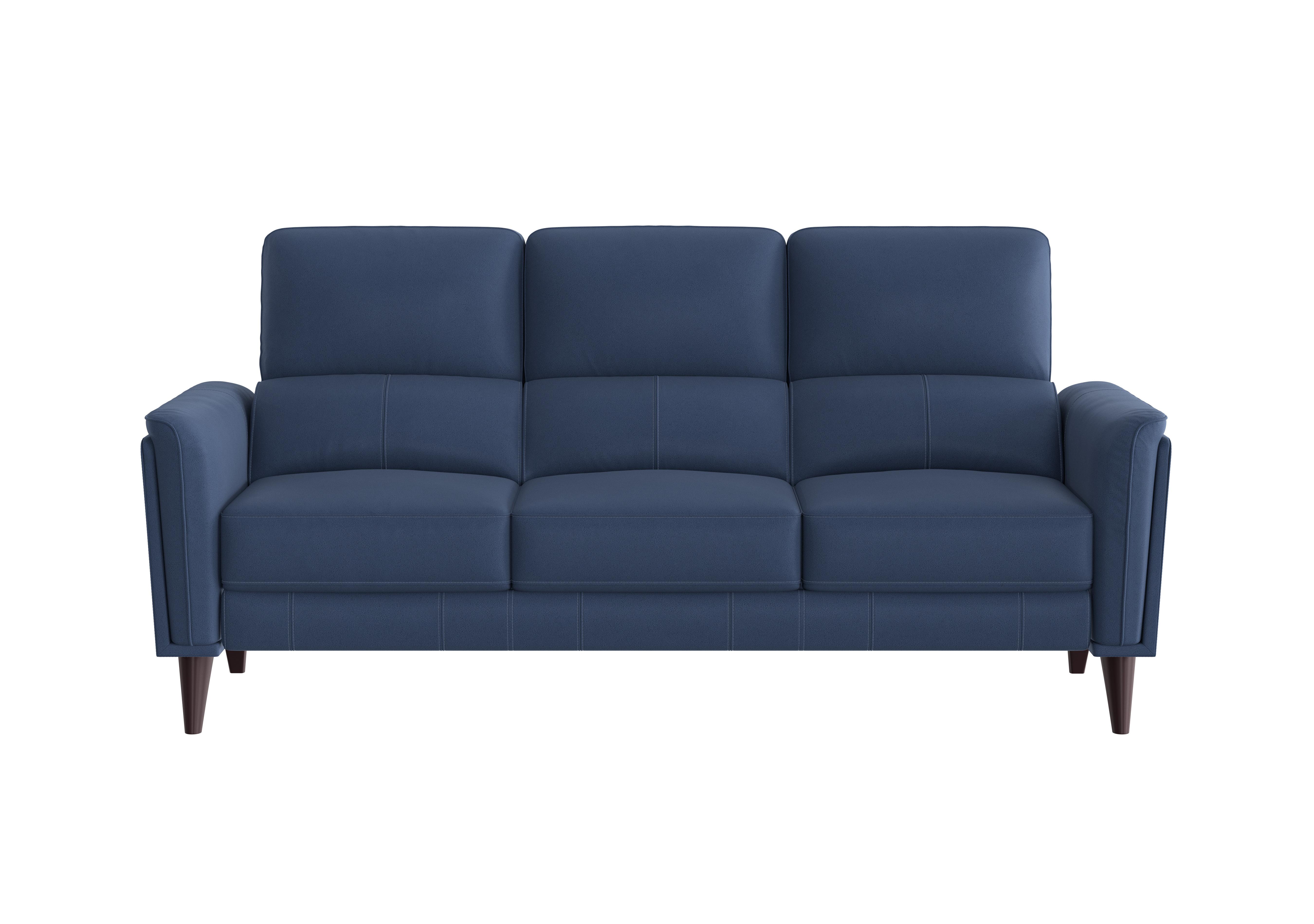 Compact Collection Klein 3 Seater Fabric Sofa in Bfa-Blj-R10 Blue on Furniture Village