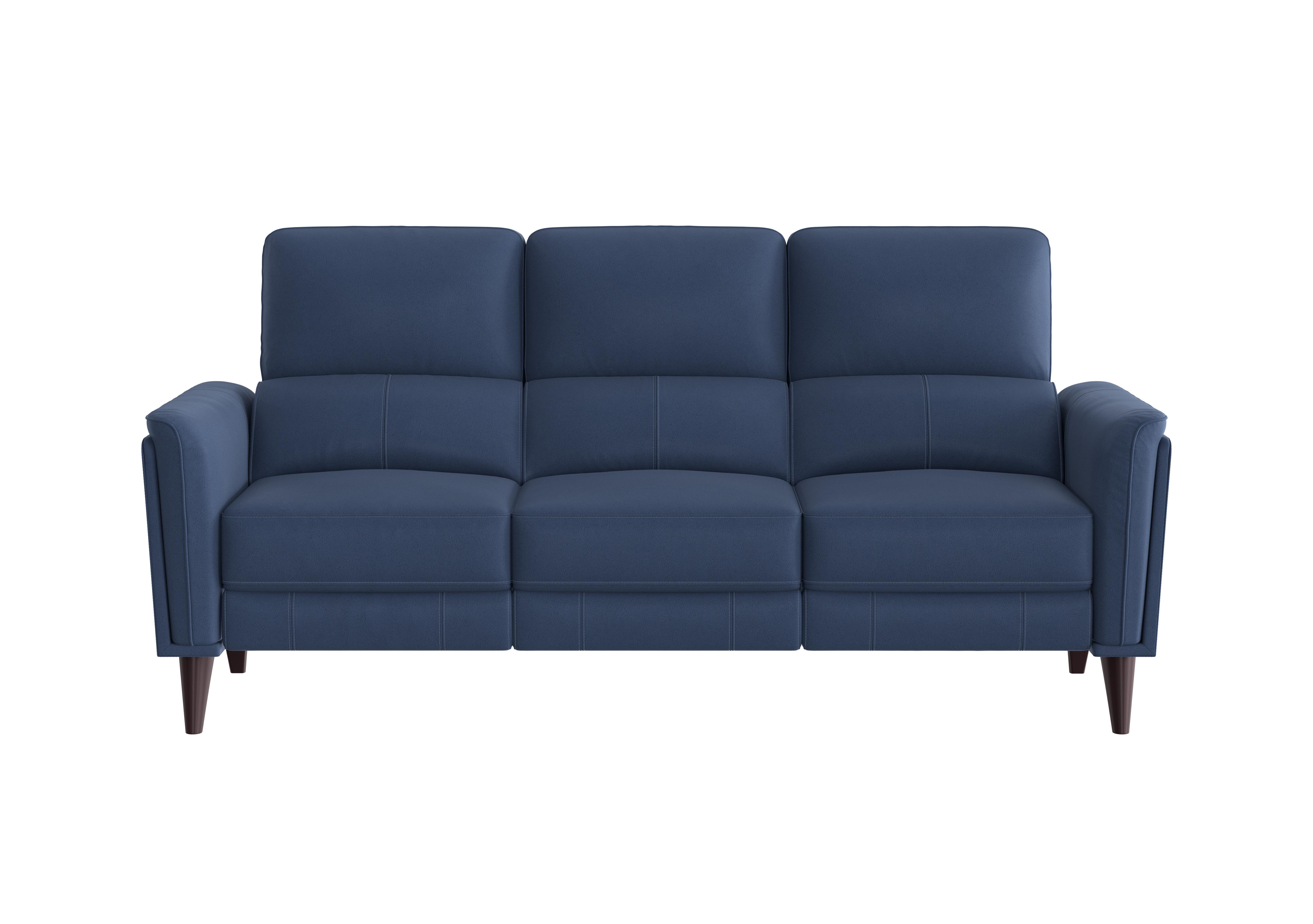 Compact Collection Klein 3 Seater Fabric Sofa in Bfa-Blj-R10 Blue on Furniture Village