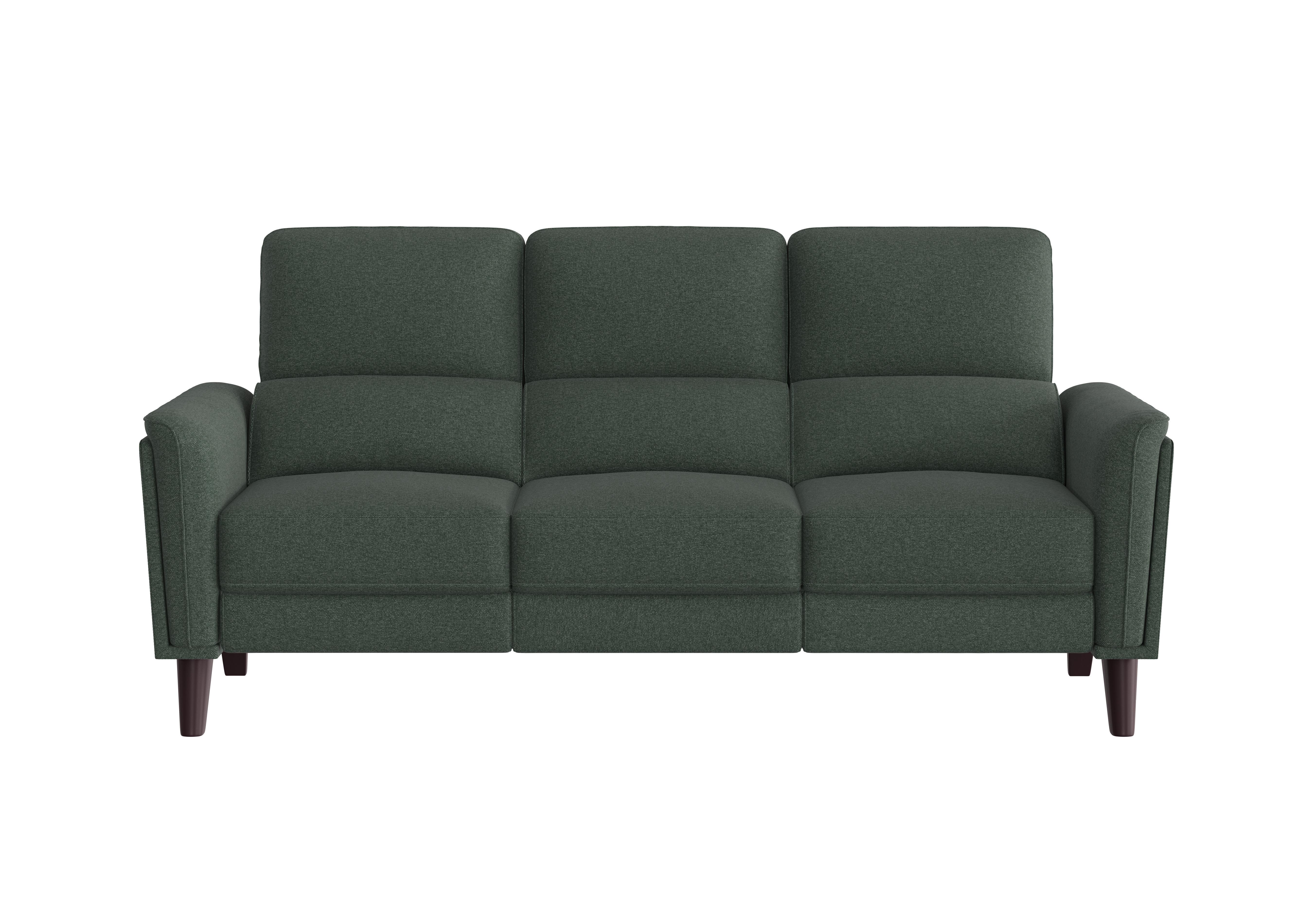 Compact Collection Klein 3 Seater Fabric Sofa in Fab-Ska-R48 Moss Green on Furniture Village