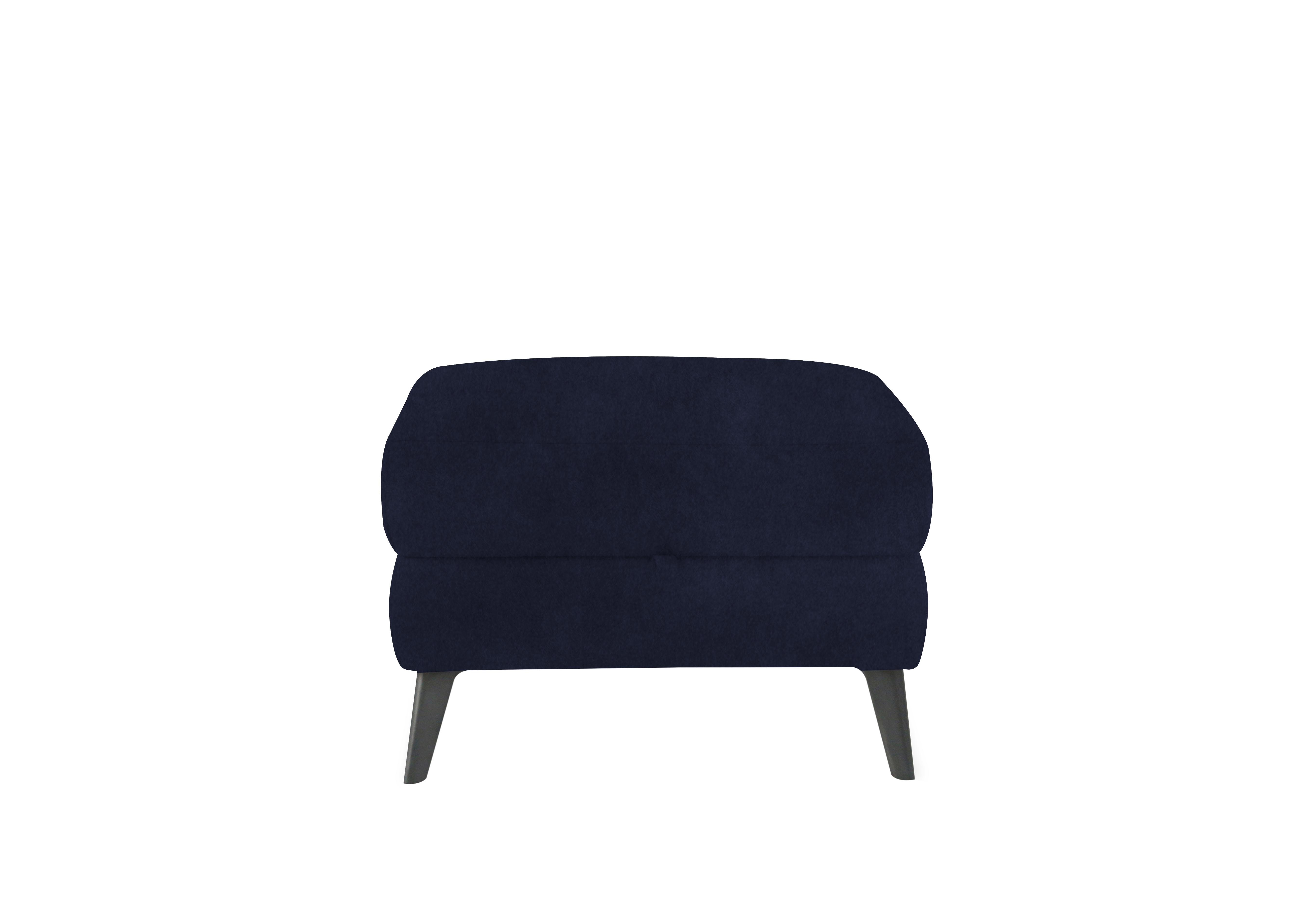 Maddox Fabric Storage Footstool in Fab-Meg-R28 Navy on Furniture Village