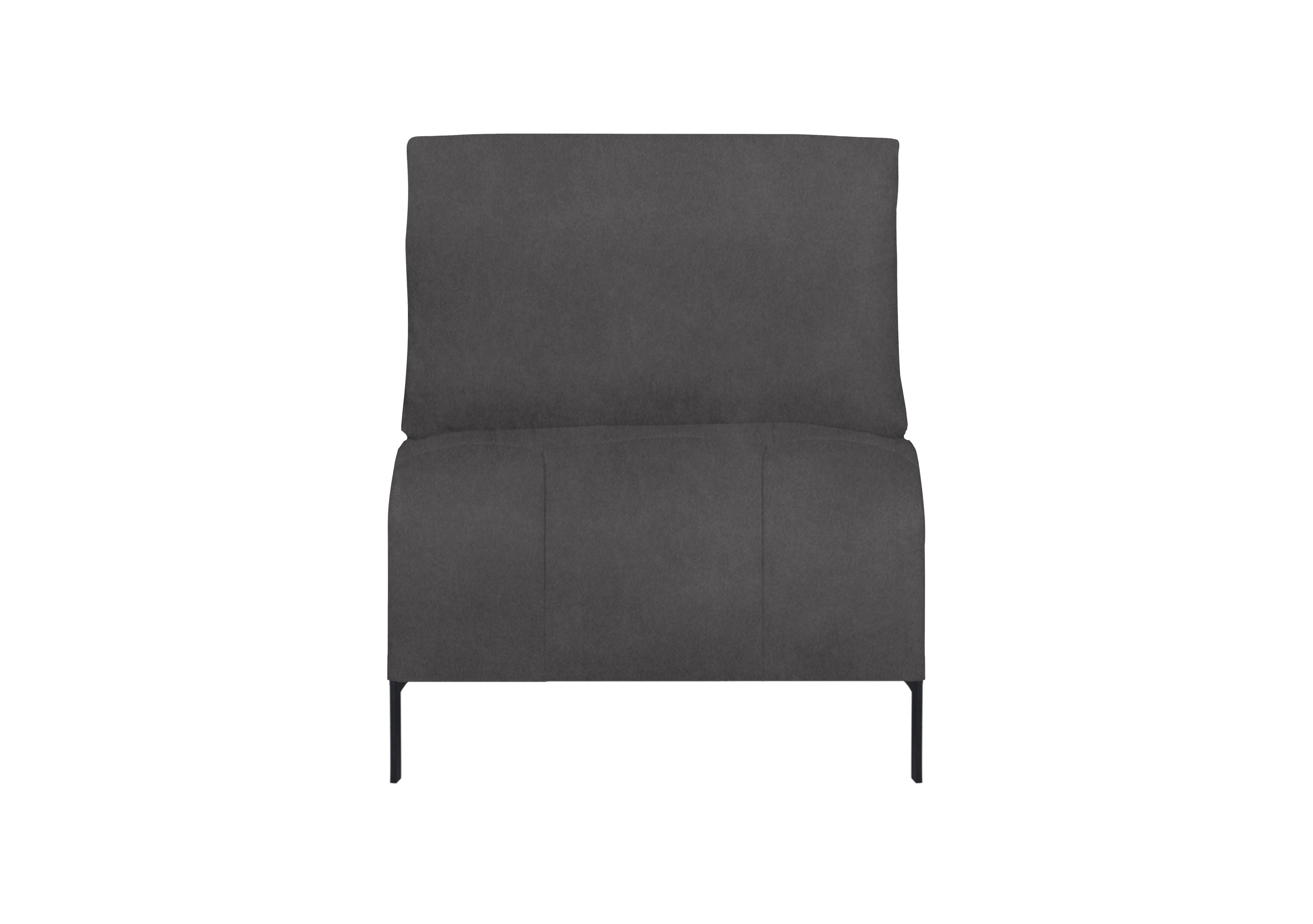 Lawson Fabric 1.5 Seater Armless Unit in Fab-Meg-R20 Pewter on Furniture Village