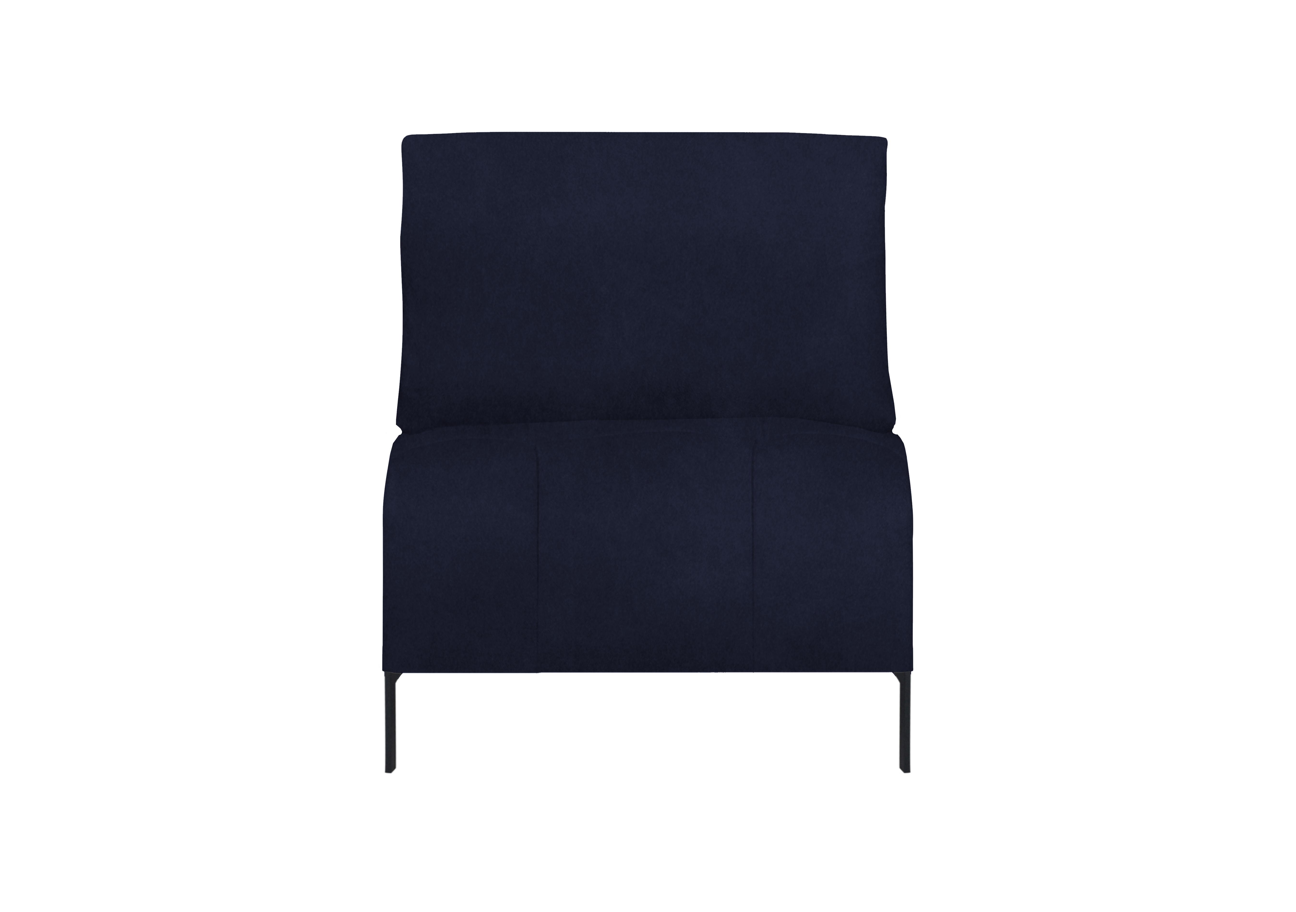 Lawson Fabric 1.5 Seater Armless Unit in Fab-Meg-R28 Navy on Furniture Village
