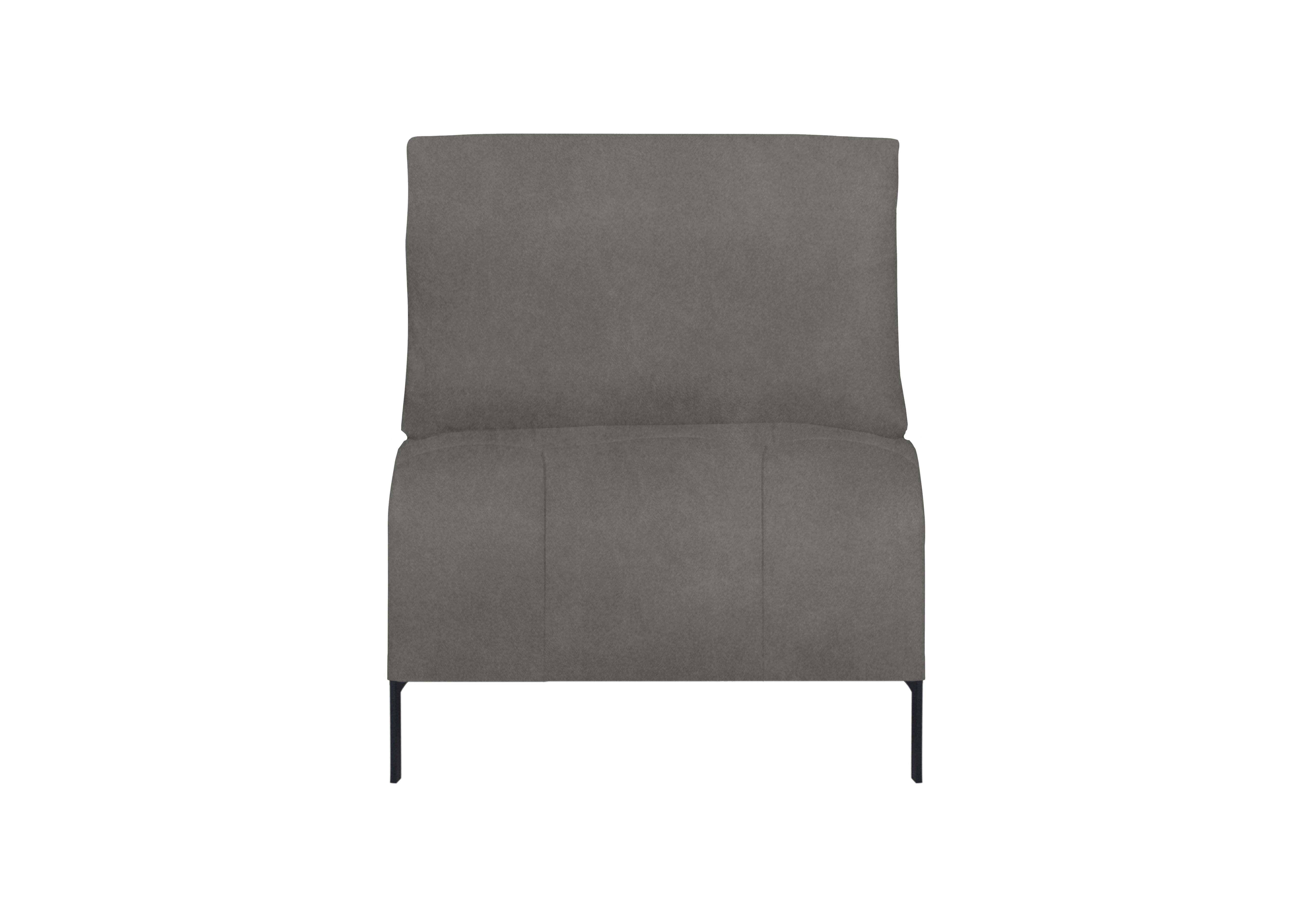 Lawson Fabric 1.5 Seater Armless Unit in Fab-Meg-R40 Silver Grey on Furniture Village