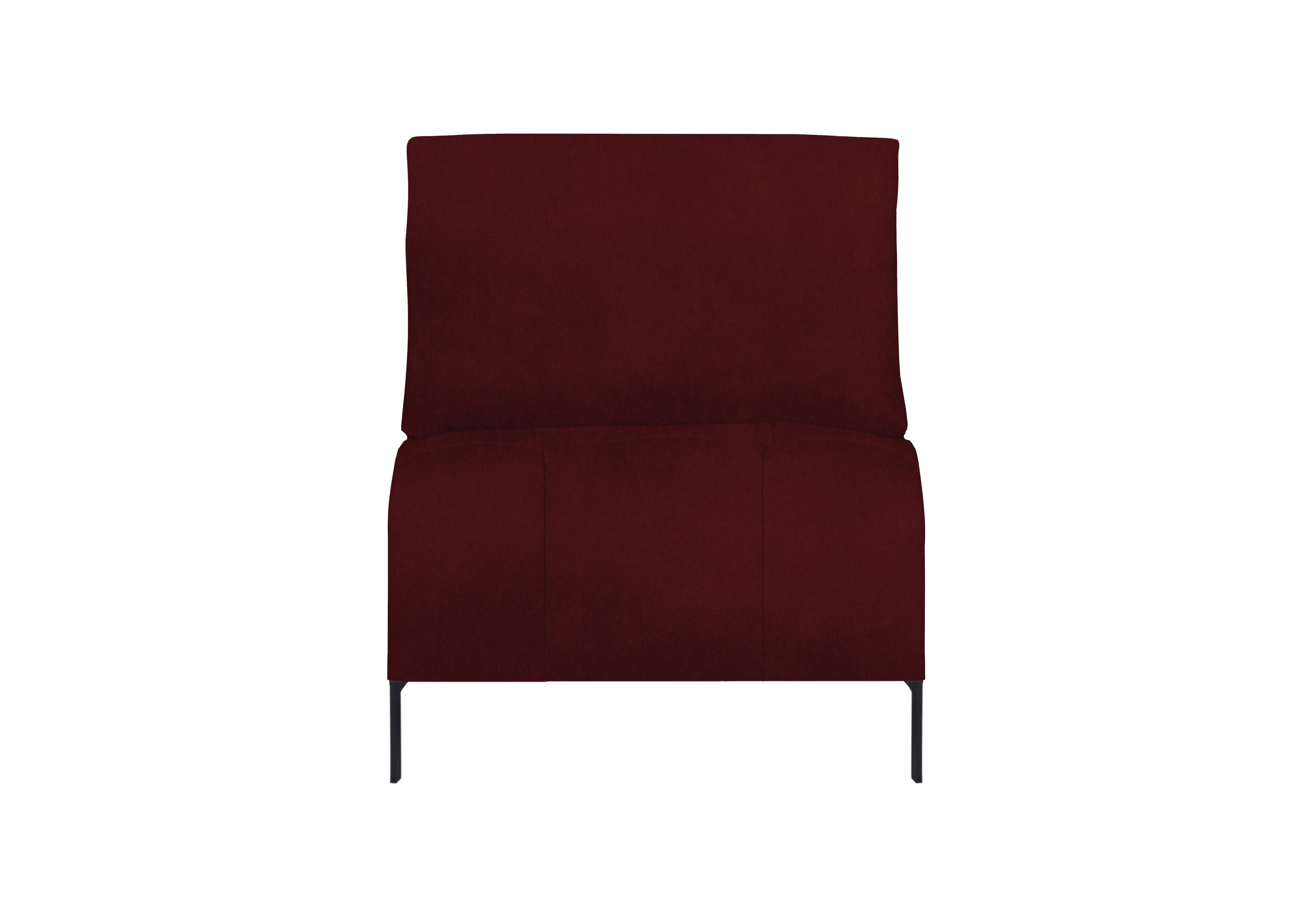 Lawson Fabric 1.5 Seater Armless Unit in Fab-Meg-R65 Burgundy on Furniture Village
