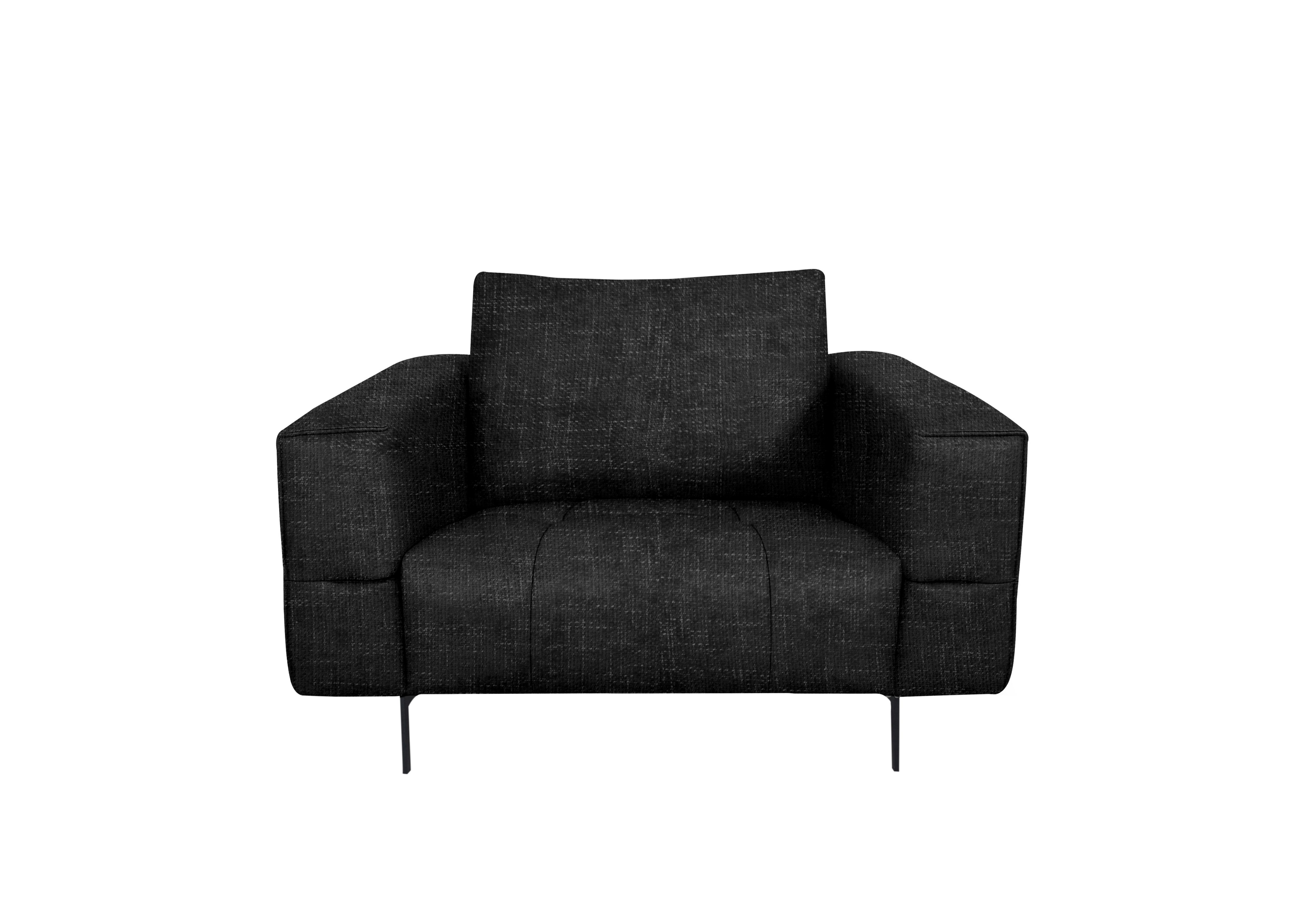 Lawson Fabric Armchair in Fab-Cac-R463 Black Mica on Furniture Village