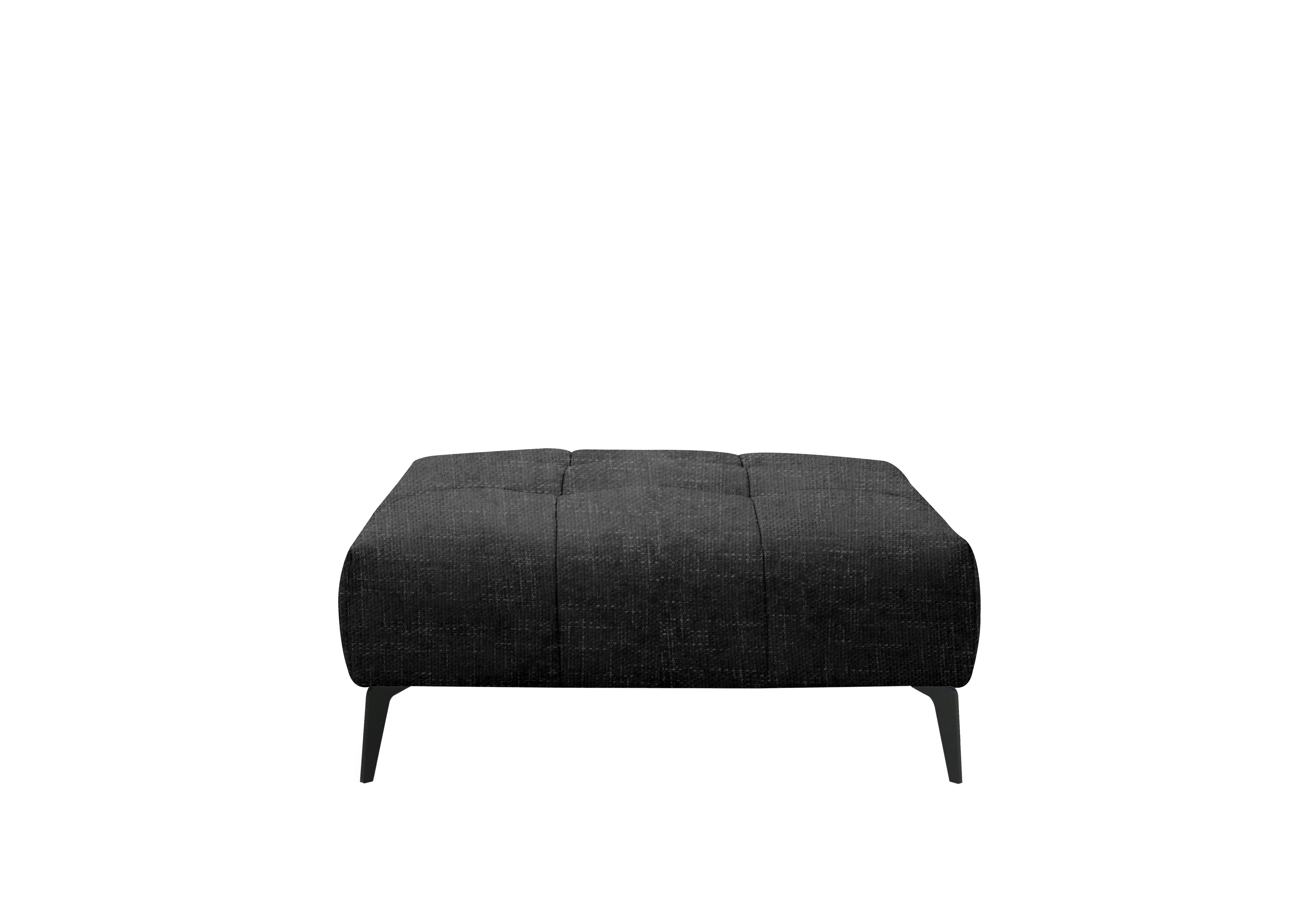 Lawson Fabric Footstool in Fab-Cac-R463 Black Mica on Furniture Village