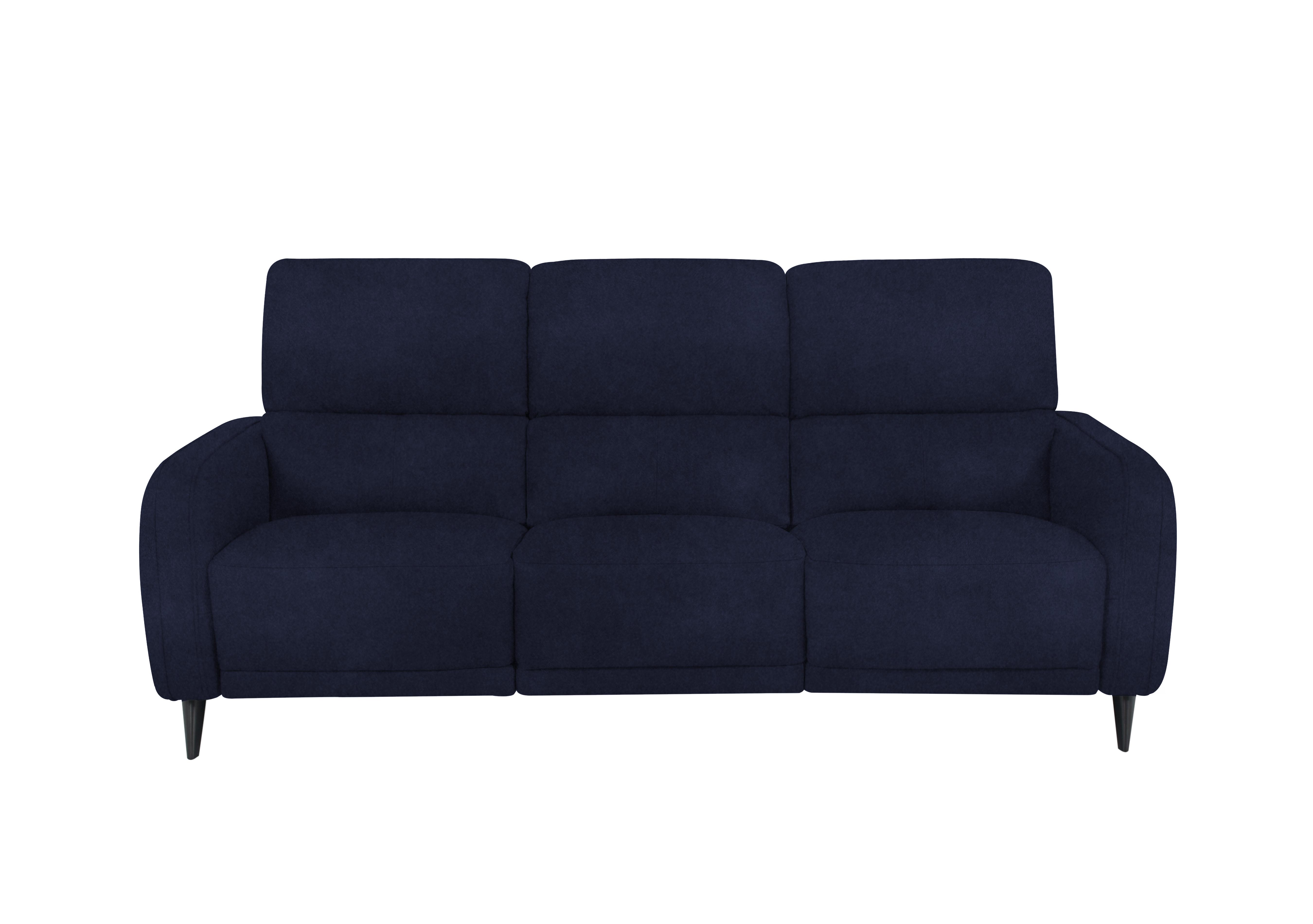 Logan 3 Seater Fabric Sofa in Fab-Meg-R28 Navy on Furniture Village