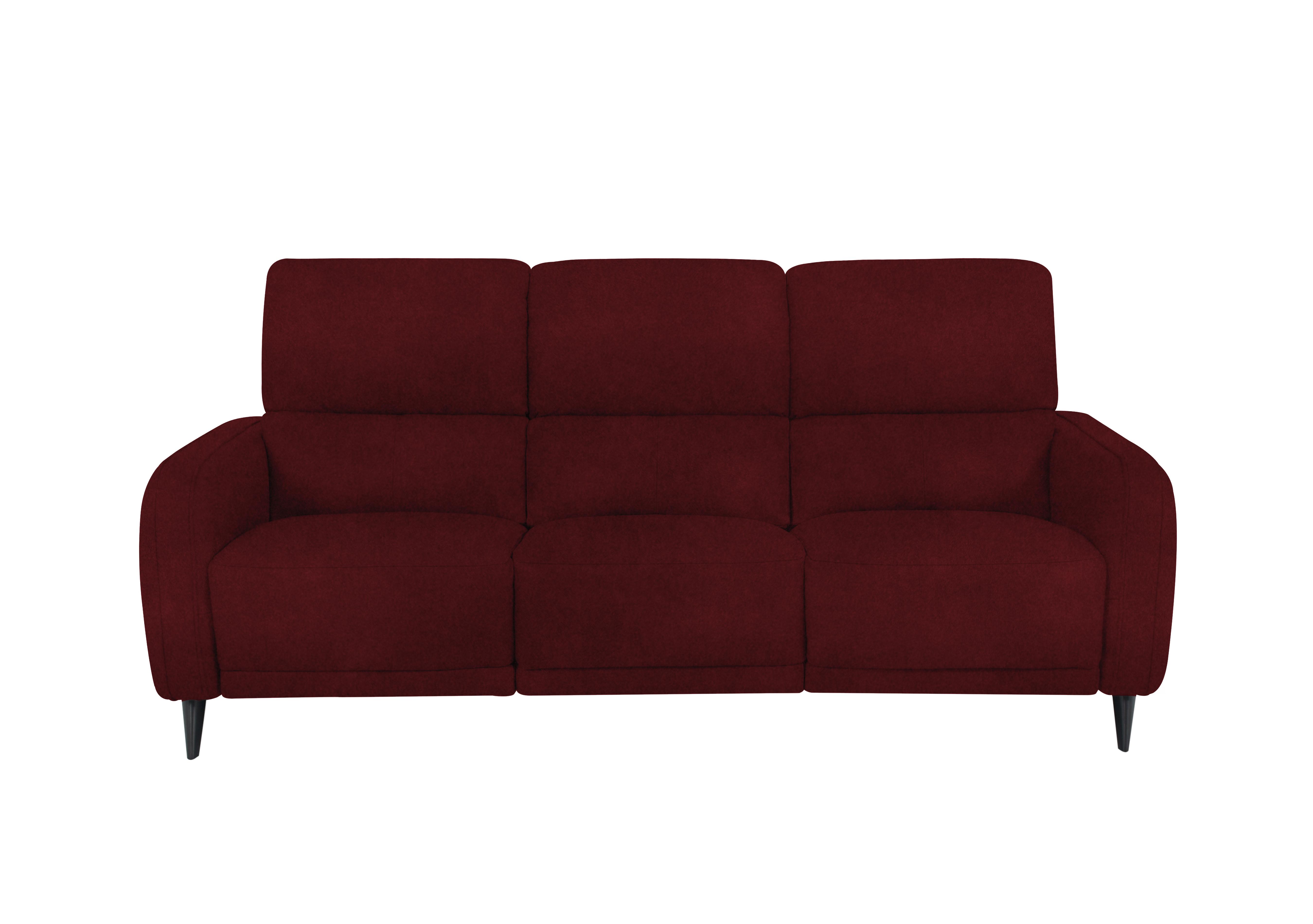 Logan 3 Seater Fabric Sofa in Fab-Meg-R65 Burgundy on Furniture Village