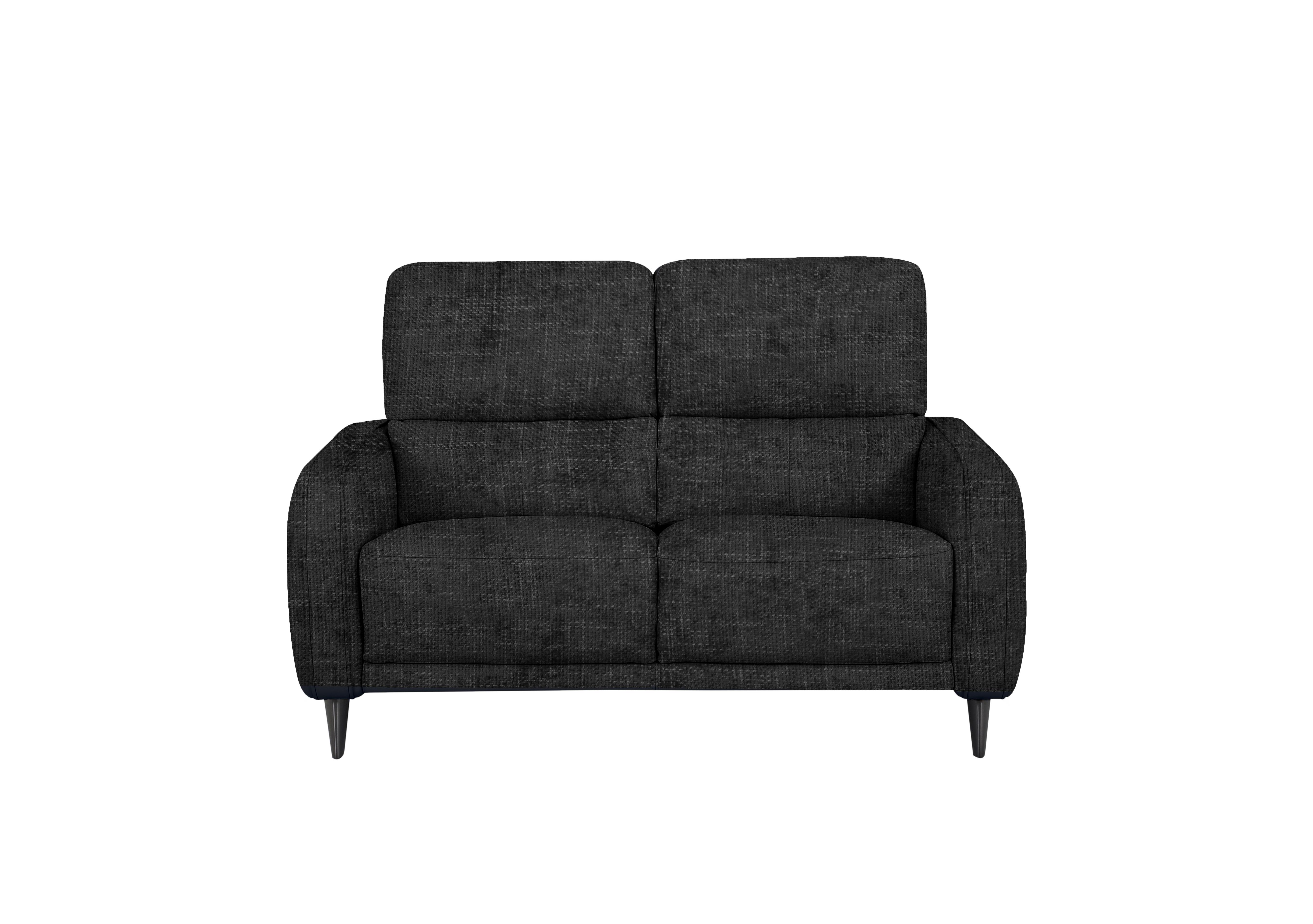 Logan 2 Seater Fabric Sofa in Fab-Cac-R463 Black Mica on Furniture Village