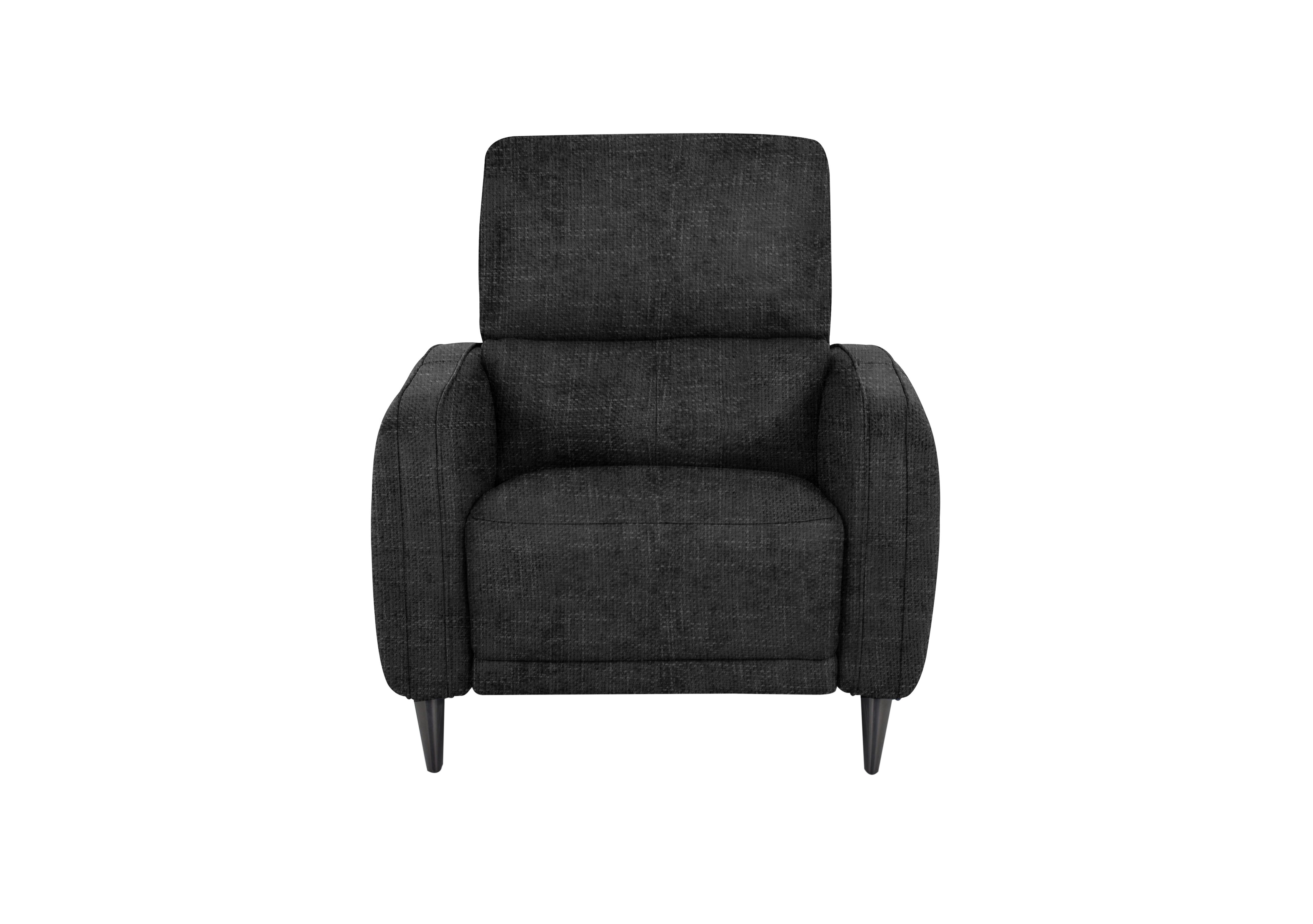 Logan Fabric Chair in Fab-Cac-R463 Black Mica on Furniture Village