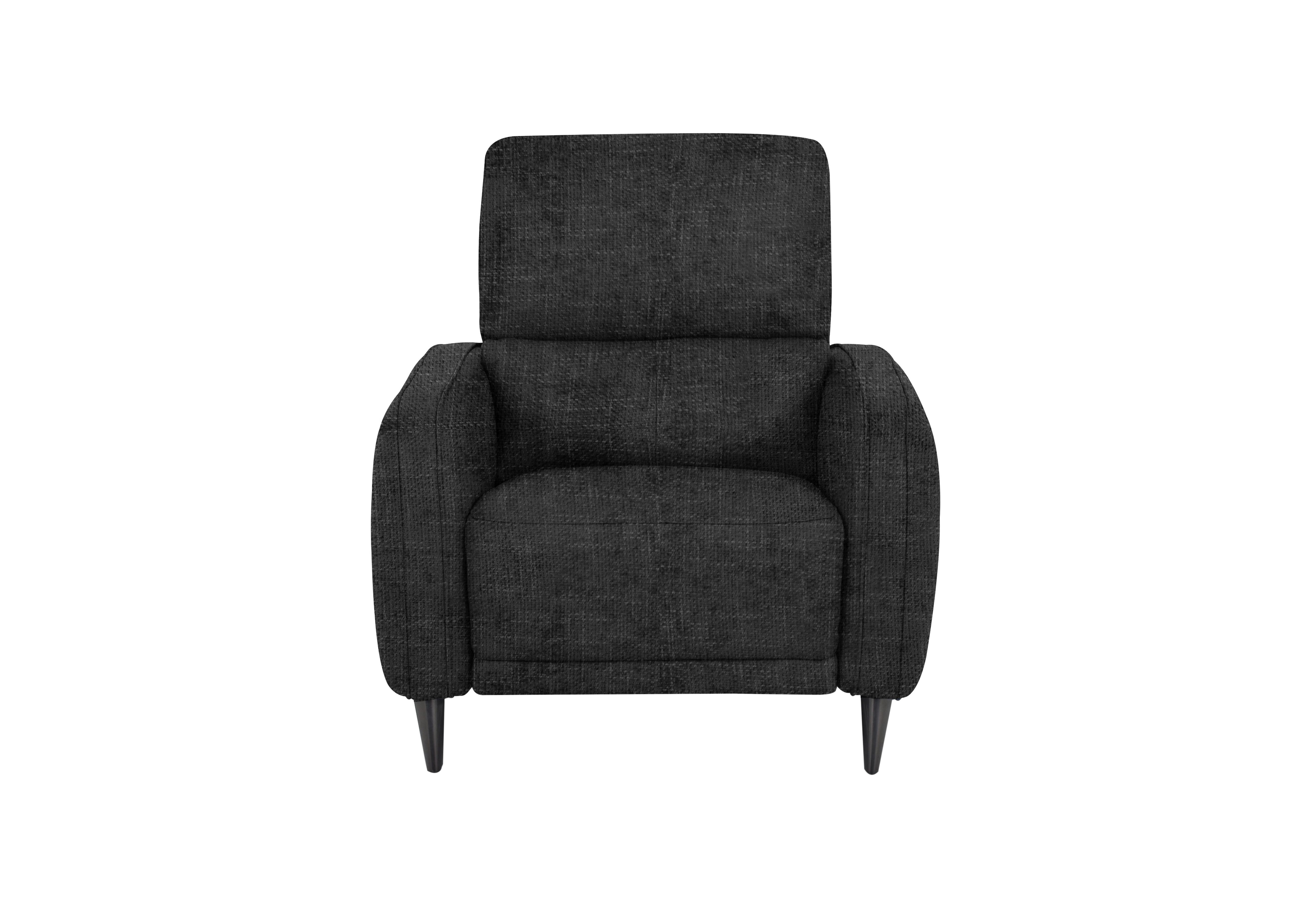 Logan Fabric Chair in Fab-Cac-R463 Black Mica on Furniture Village