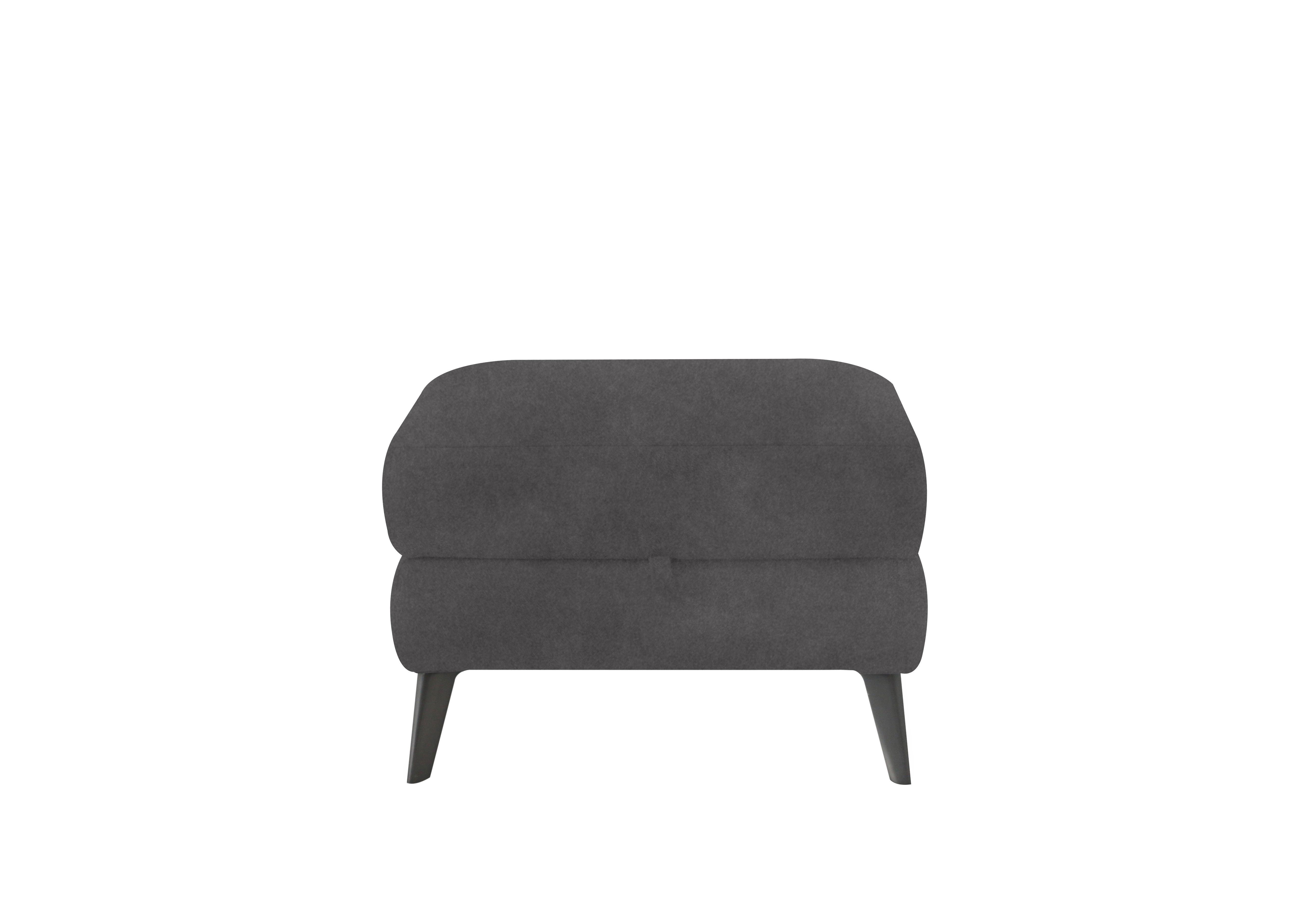 Logan Fabric Storage Footstool in Fab-Meg-R20 Pewter on Furniture Village