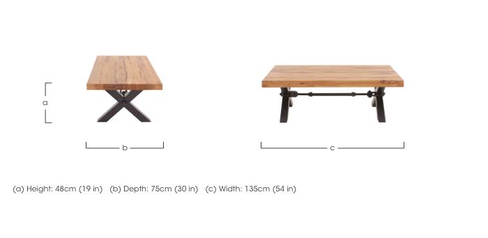 Terra Coffee Table with Kansas B Leg in  on Furniture Village